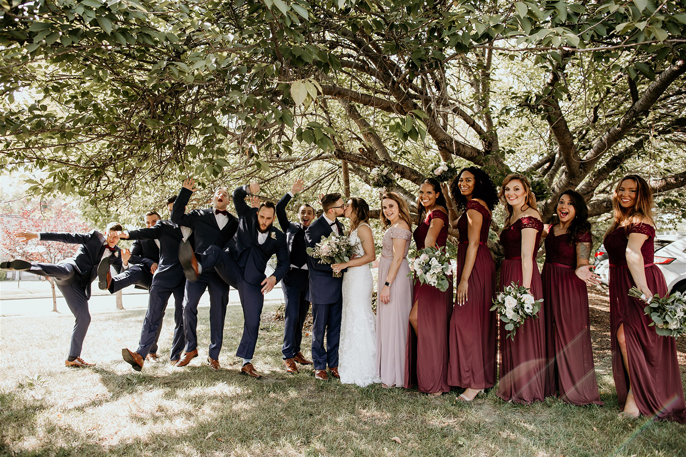 Something Blue Weddings Real Wedding Burgundy + Navy Palette from Jessica Seyfried Photography