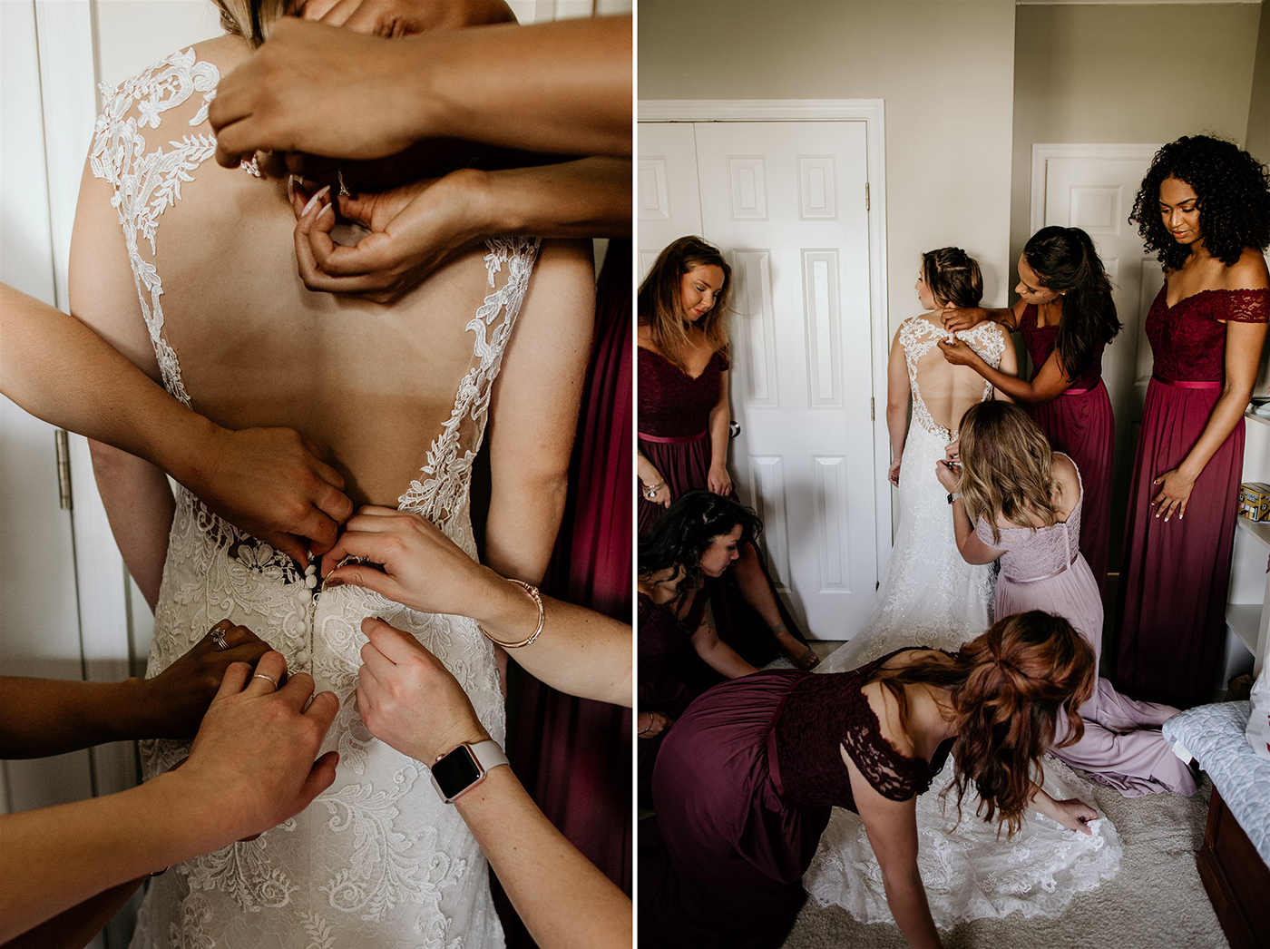 Something Blue Weddings Real Wedding Burgundy + Navy Palette from Jessica Seyfried Photography