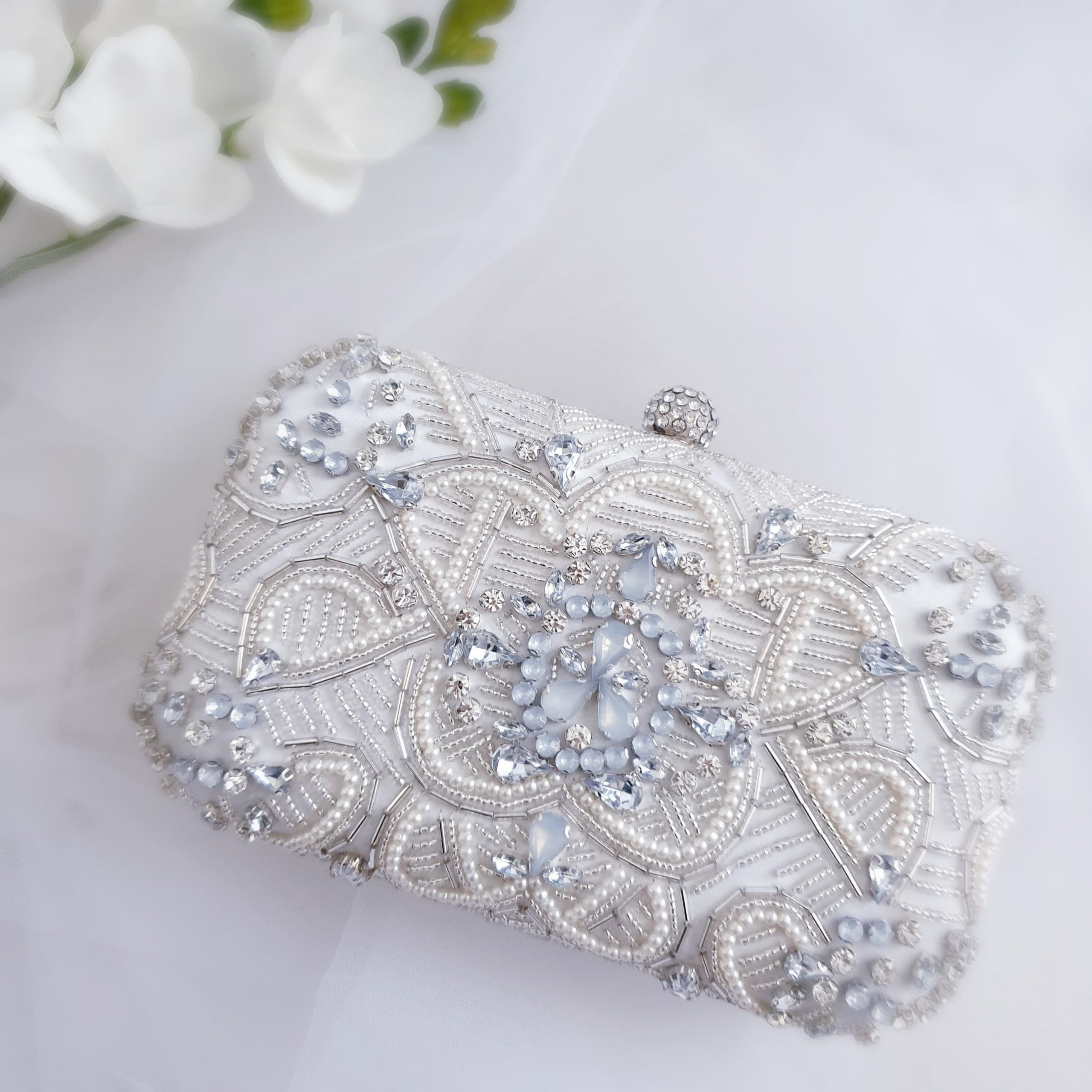 Something Blue Weddings Something Blue Clutch from Little White Couture