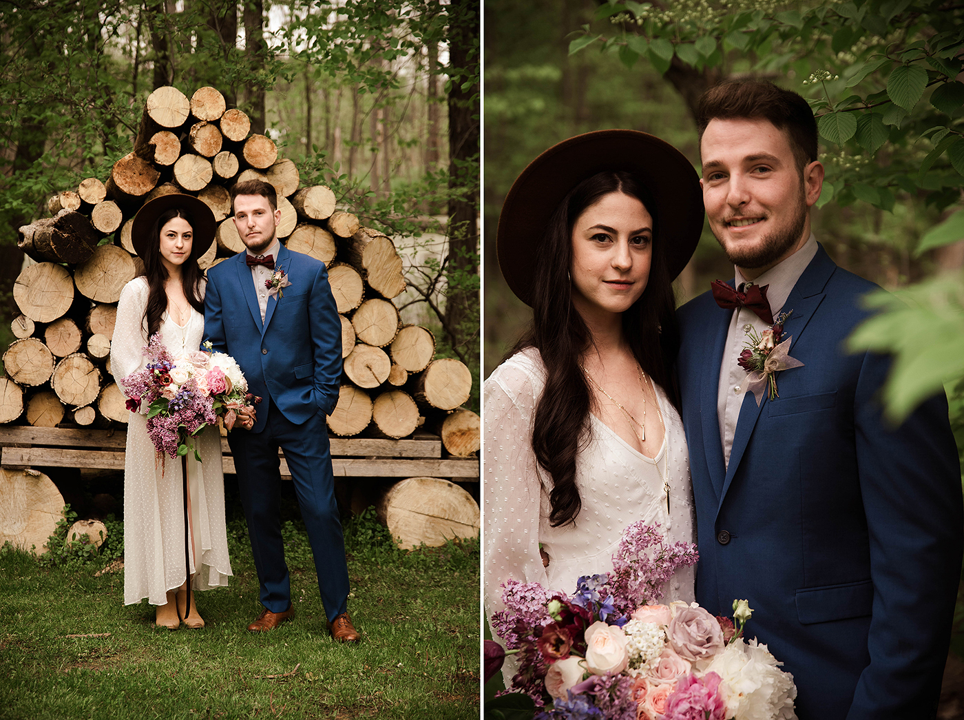 Something Blue Weddings Woodsy Boho Styled Shoot Photos by Hanna Marie Photography LLC