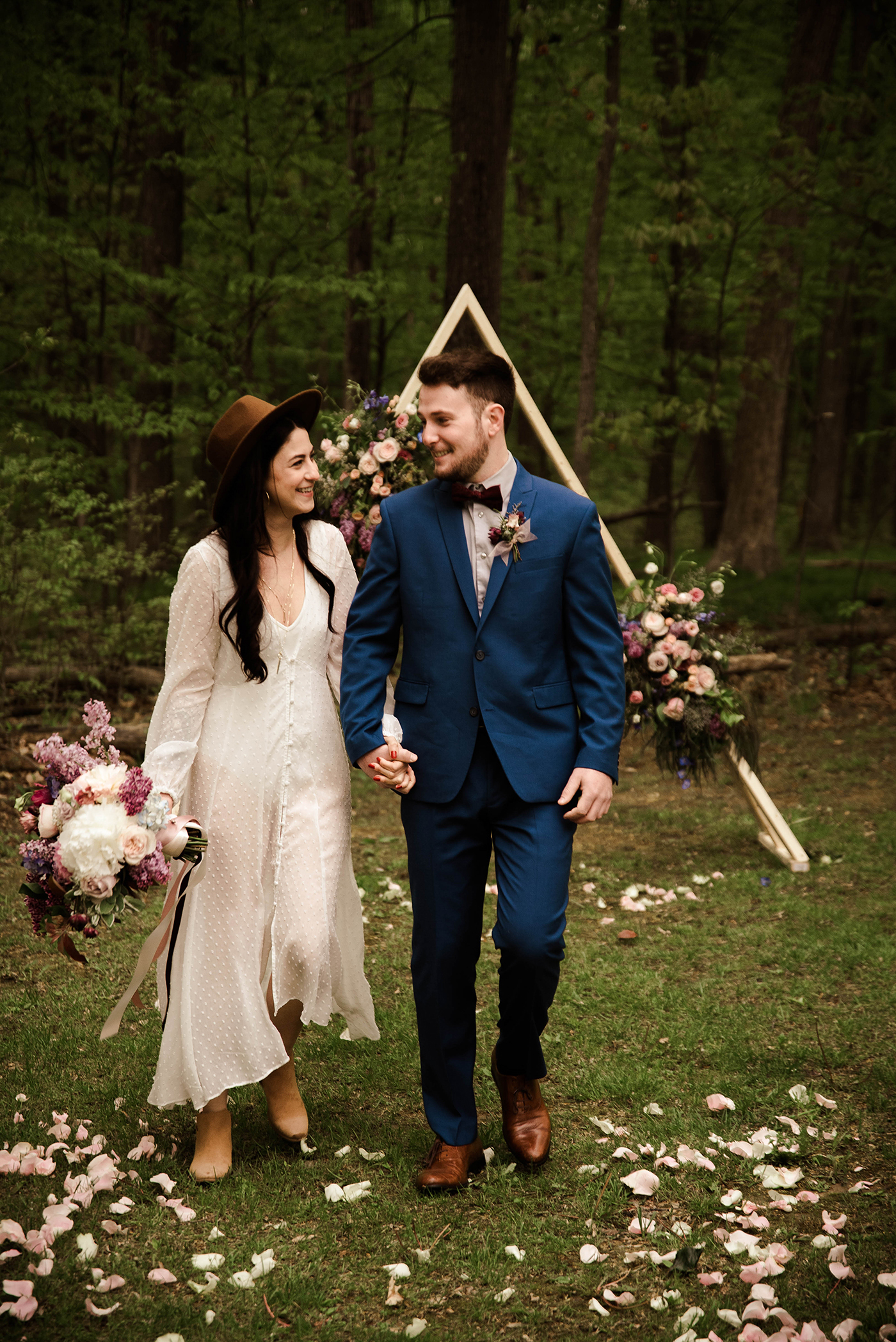 Something Blue Weddings Woodsy Boho Styled Shoot Photos by Hanna Marie Photography LLC