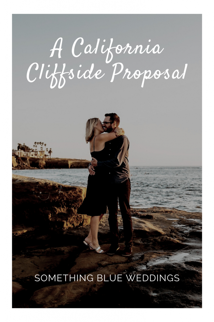 A California Cliffside Proposal Something Blue Weddings