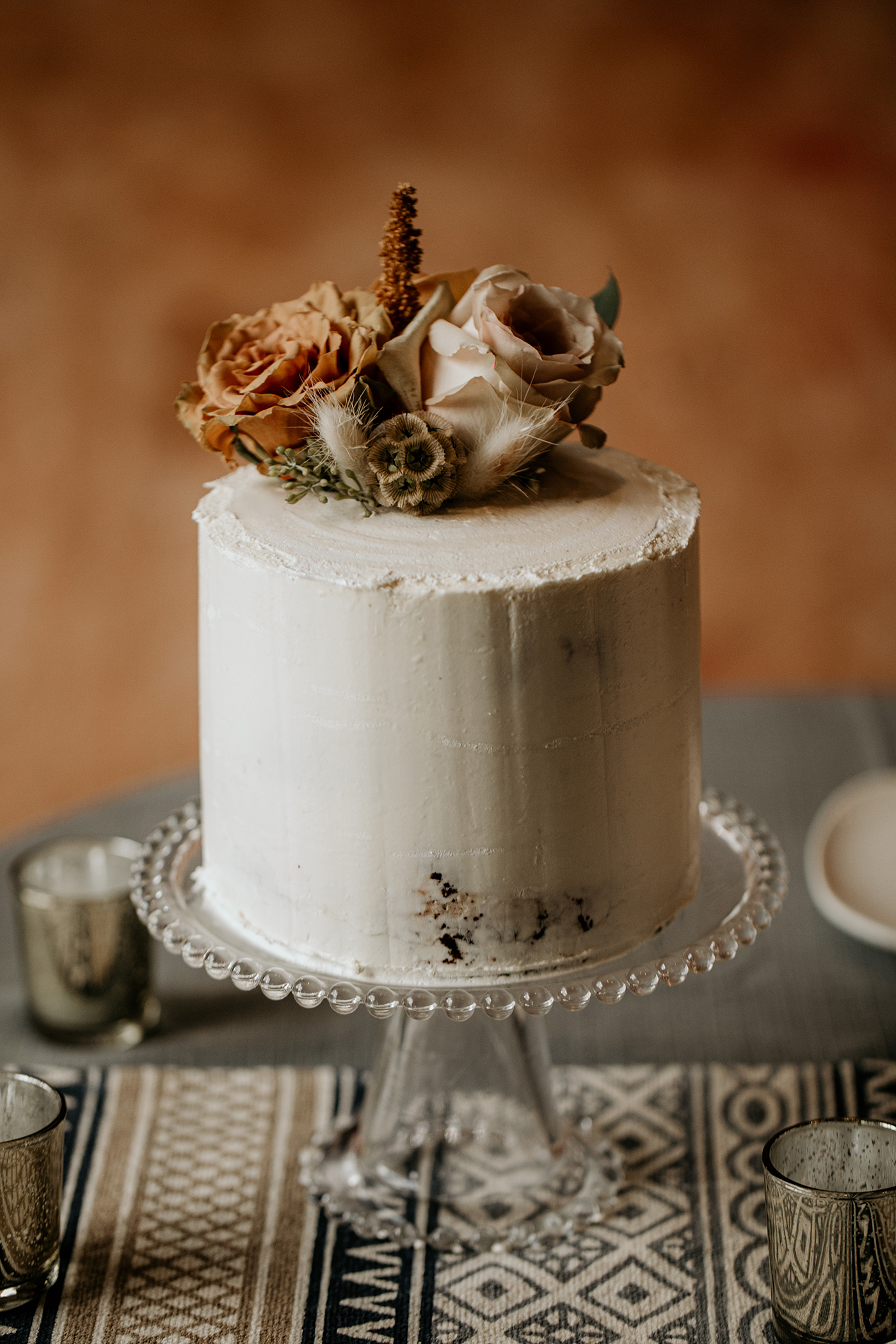Something Blue Weddings Simple Wedding Cake