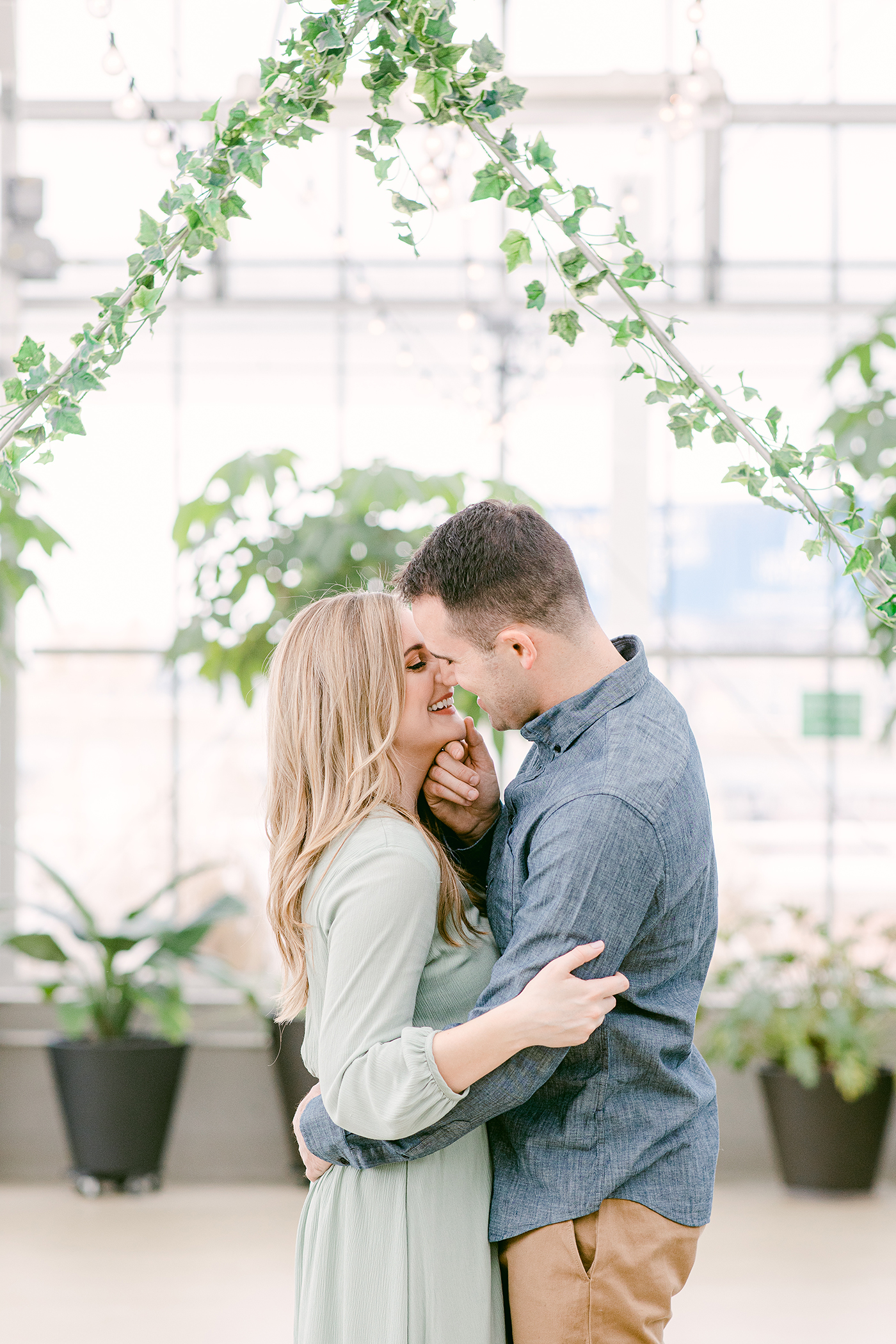 Beautiful Greenhouse Engagement Session Something Blue Weddings