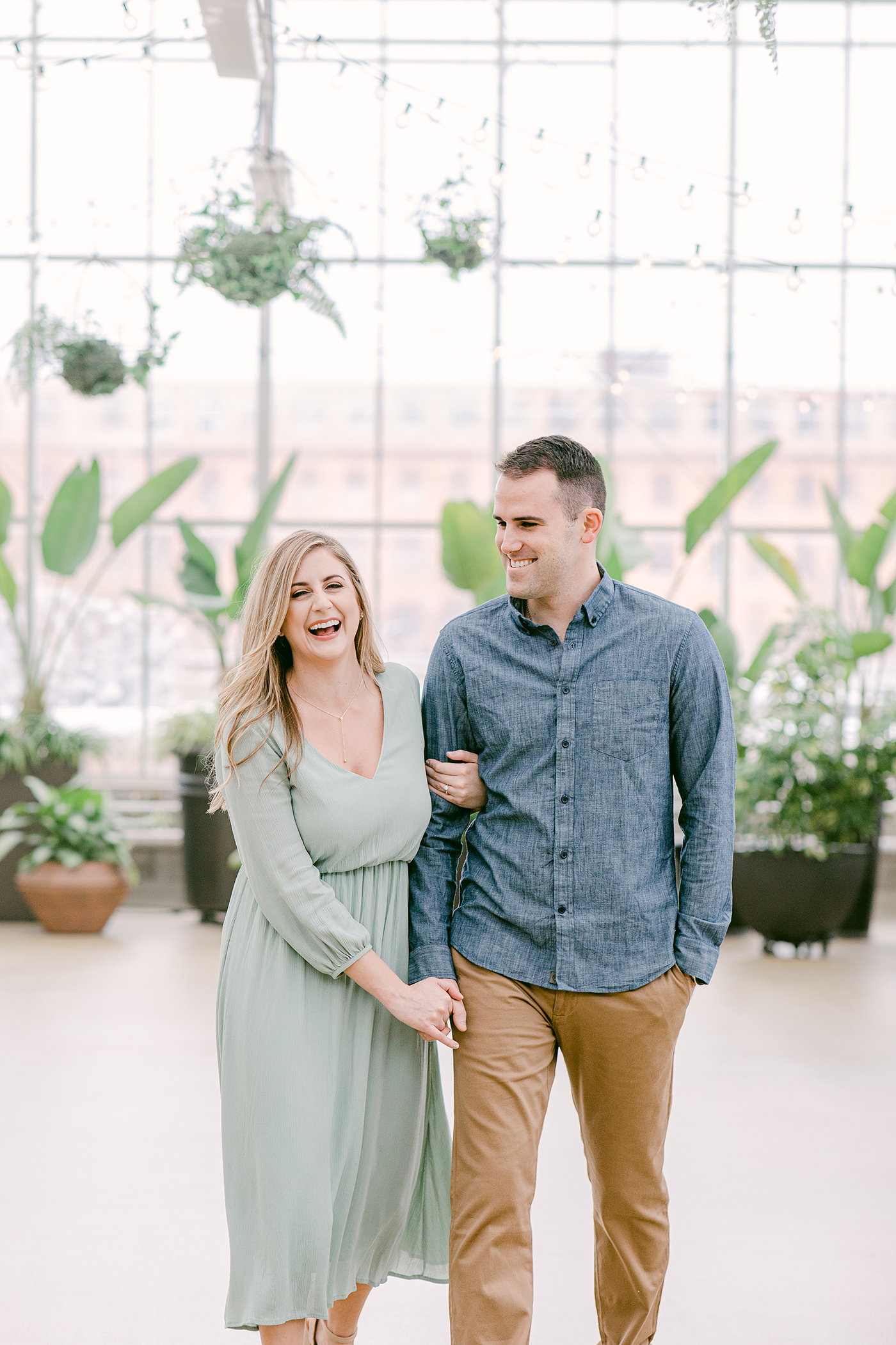 Beautiful Greenhouse Engagement Session Something Blue Weddings