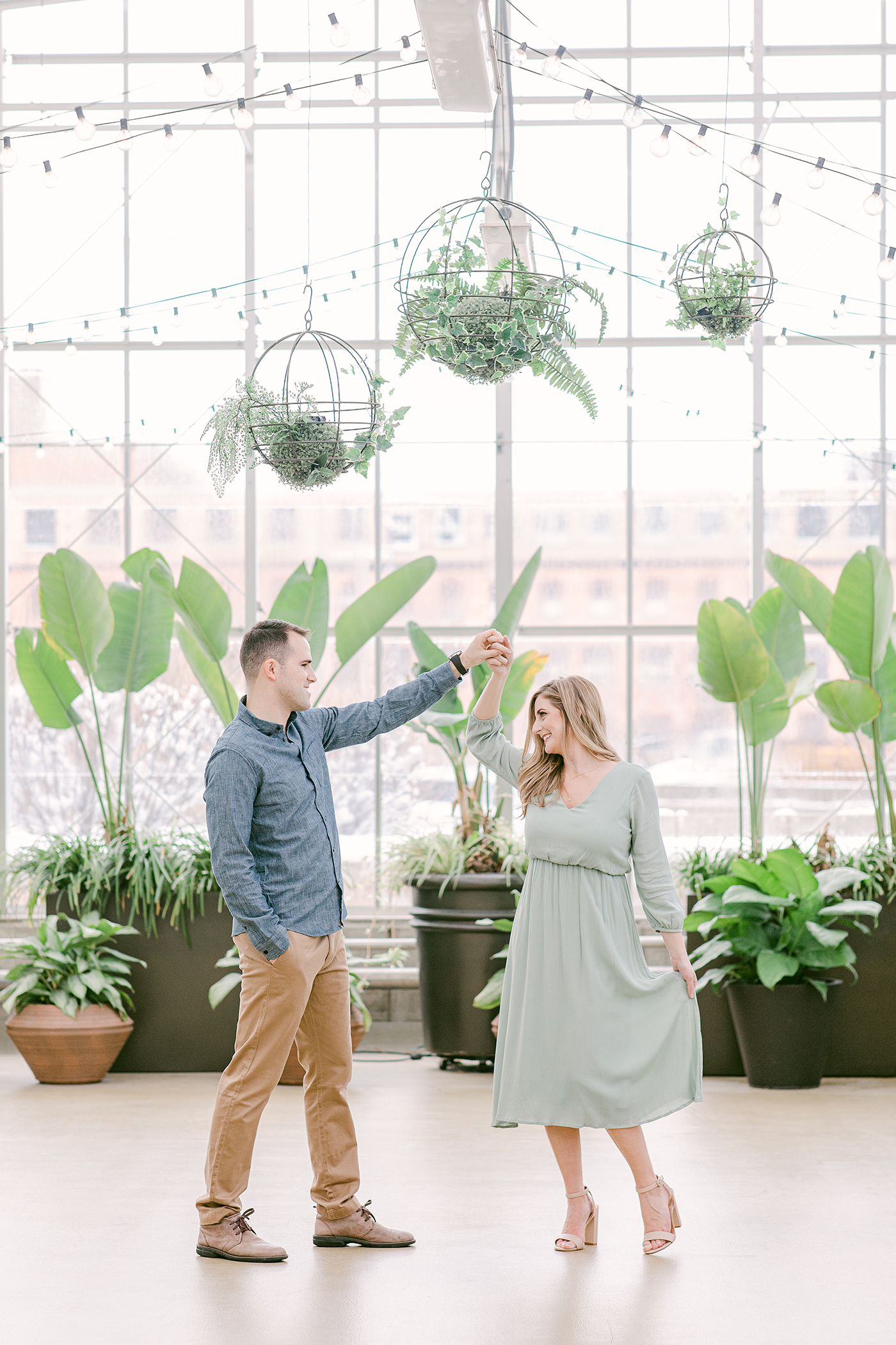 Beautiful Greenhouse Engagement Session Something Blue Weddings