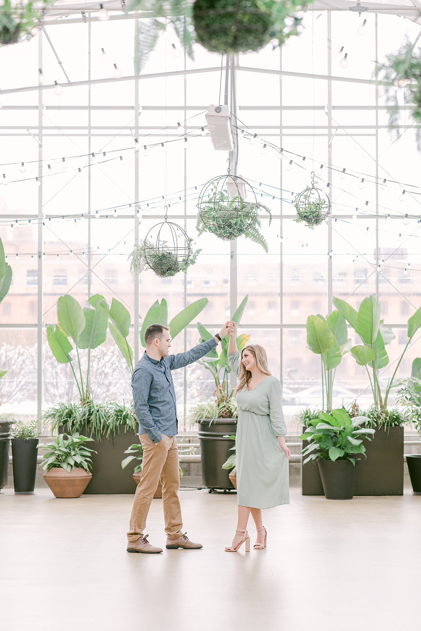 Beautiful Greenhouse Engagement Session Something Blue Weddings