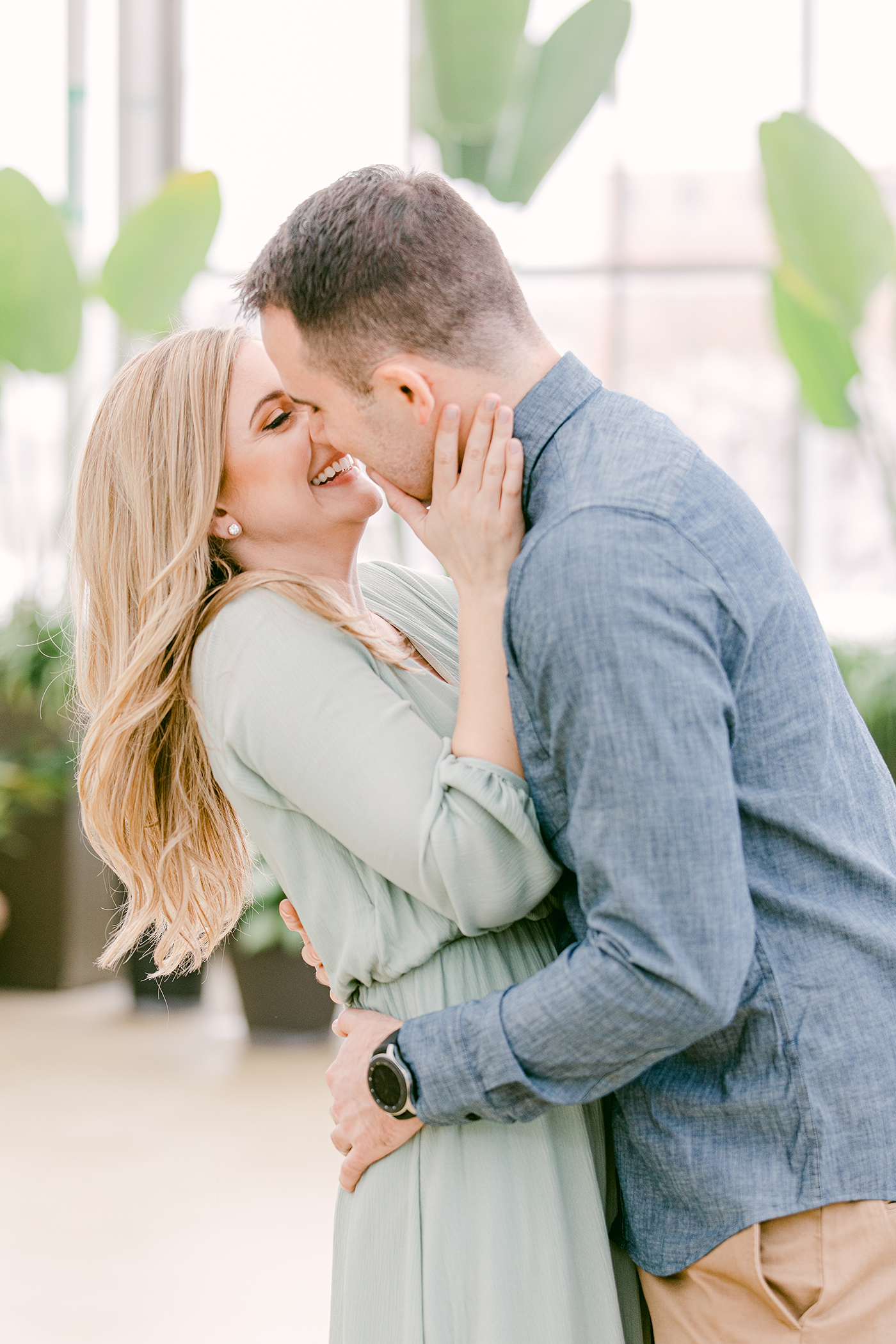 Beautiful Greenhouse Engagement Session Something Blue Weddings