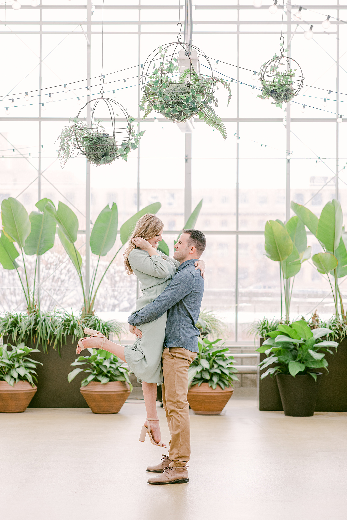 Beautiful Greenhouse Engagement Session Something Blue Weddings