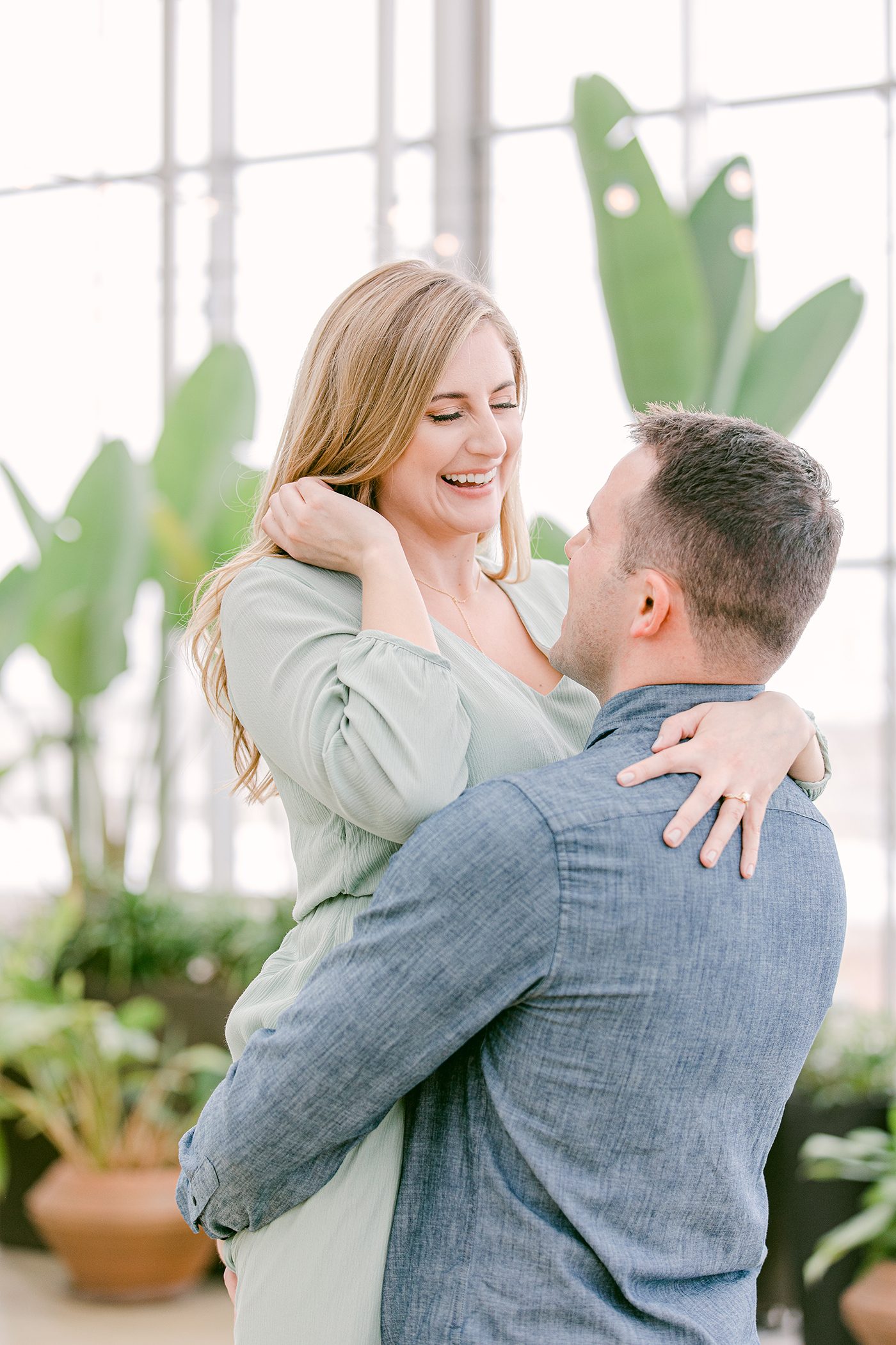 Beautiful Greenhouse Engagement Session Something Blue Weddings