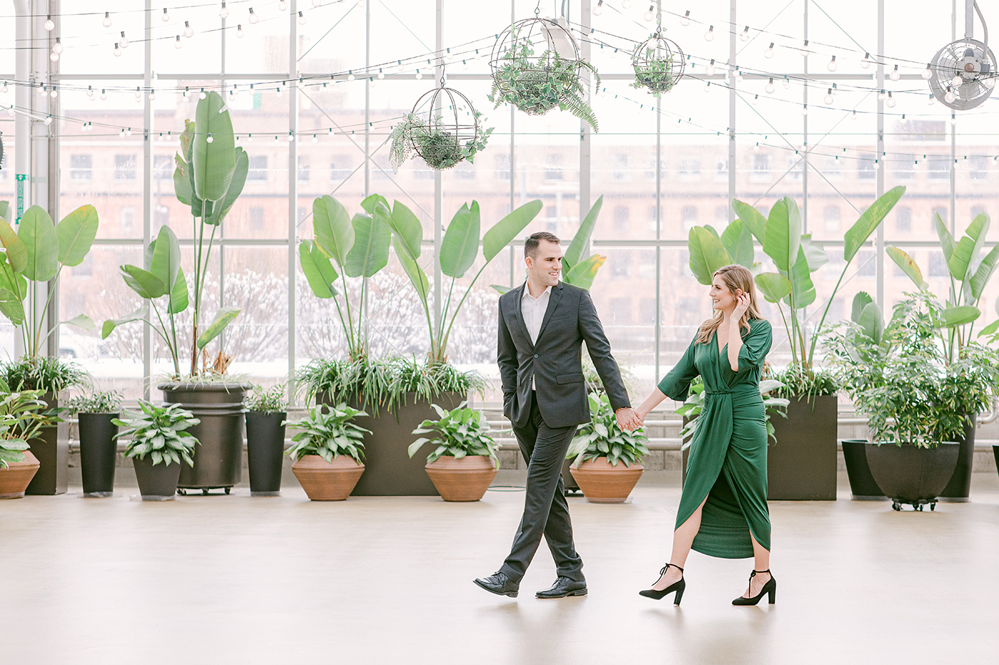 Beautiful Greenhouse Engagement Session Something Blue Weddings