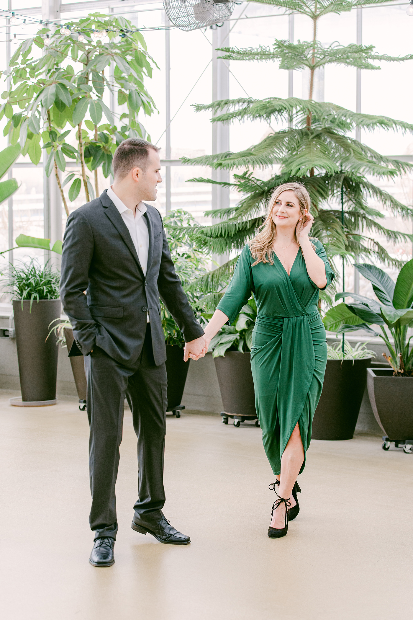 Beautiful Greenhouse Engagement Session Something Blue Weddings