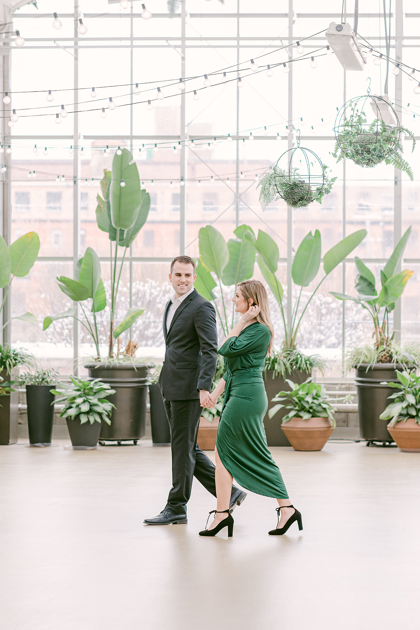 Beautiful Greenhouse Engagement Session Something Blue Weddings