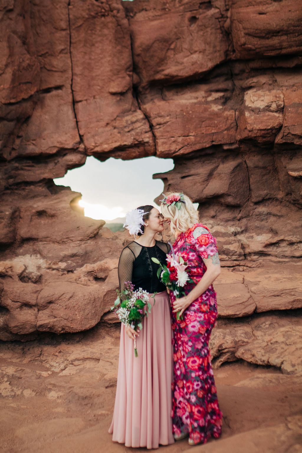 Something Blue Weddings Colorful Boho LGBTQ Wedding by Thistle & Pine Photography Colorado Wedding Photographer