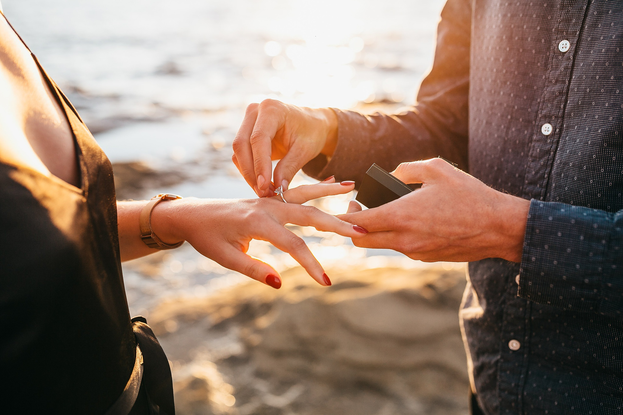 Something Blue Weddings Surprise Cliffside Proposal