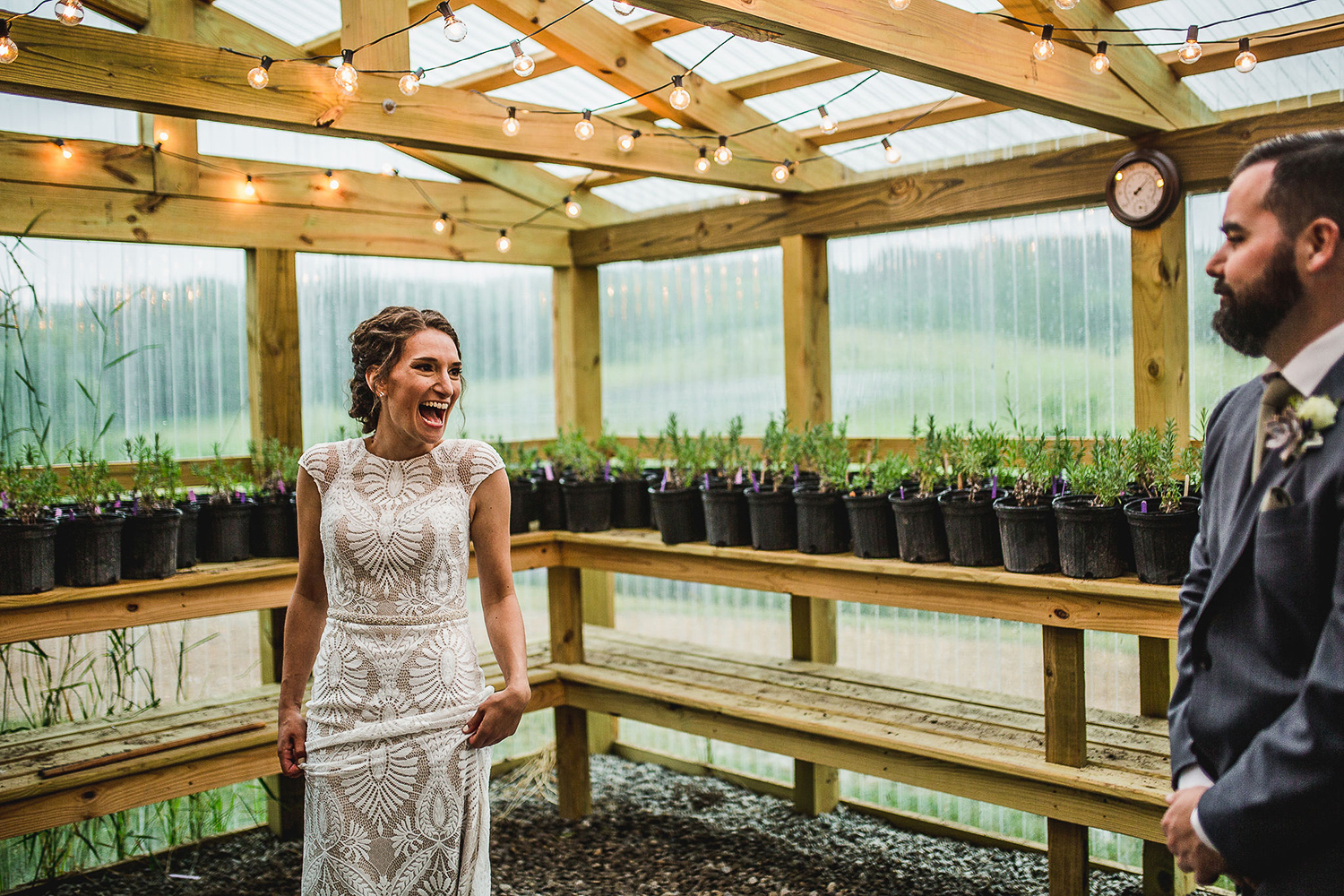 Colorful Michigan Lavender Farm Wedding Something Blue Weddings