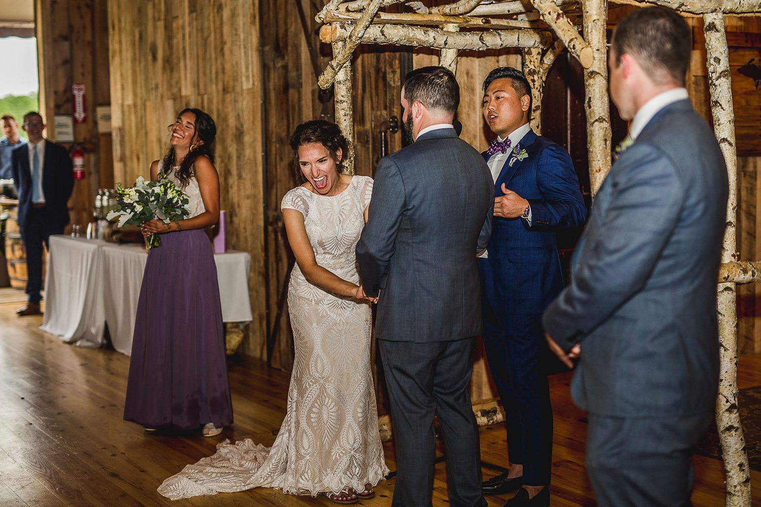 Colorful Michigan Lavender Farm Wedding Something Blue Weddings