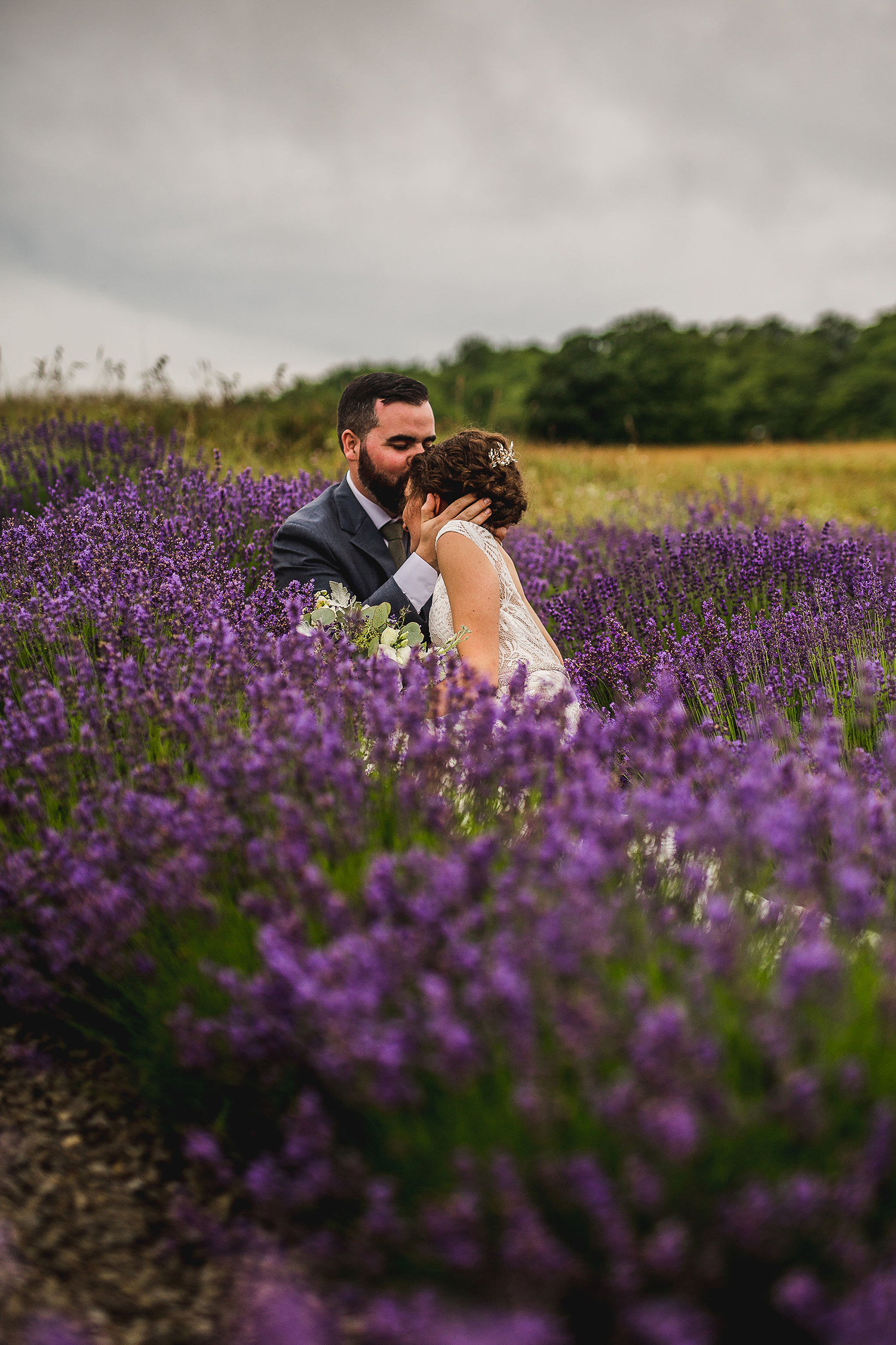 Colorful Michigan Lavender Farm Wedding Something Blue Weddings