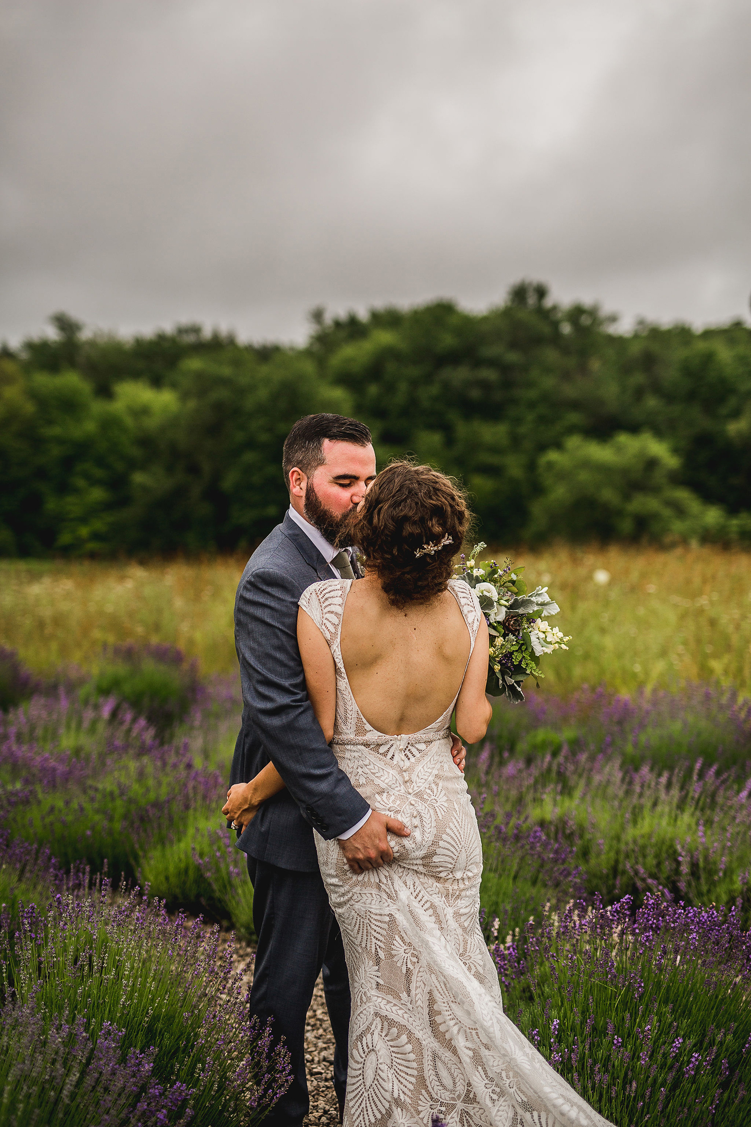 Colorful Michigan Lavender Farm Wedding Something Blue Weddings