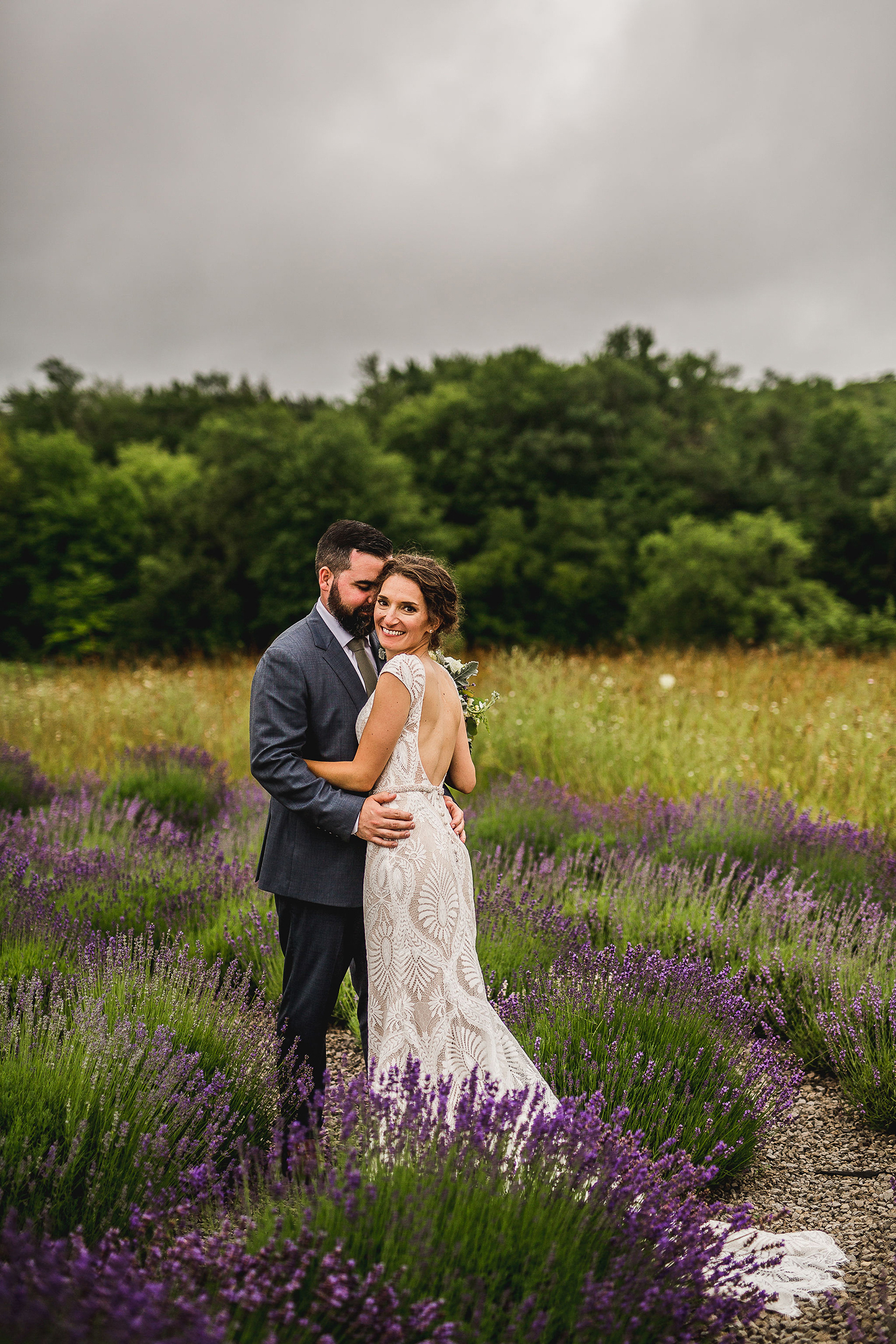 Colorful Michigan Lavender Farm Wedding Something Blue Weddings