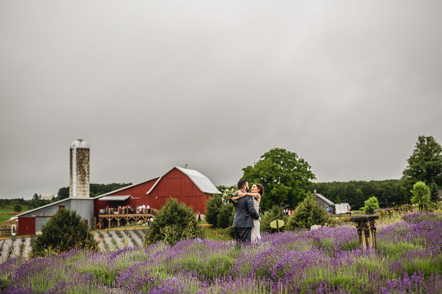 Colorful Michigan Lavender Farm Wedding Something Blue Weddings