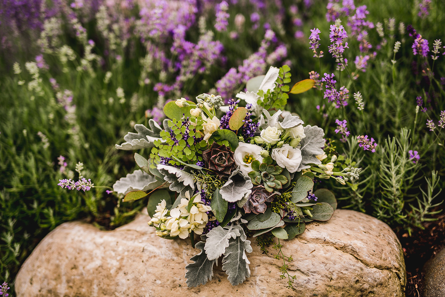 Colorful Michigan Lavender Farm Wedding Something Blue Weddings