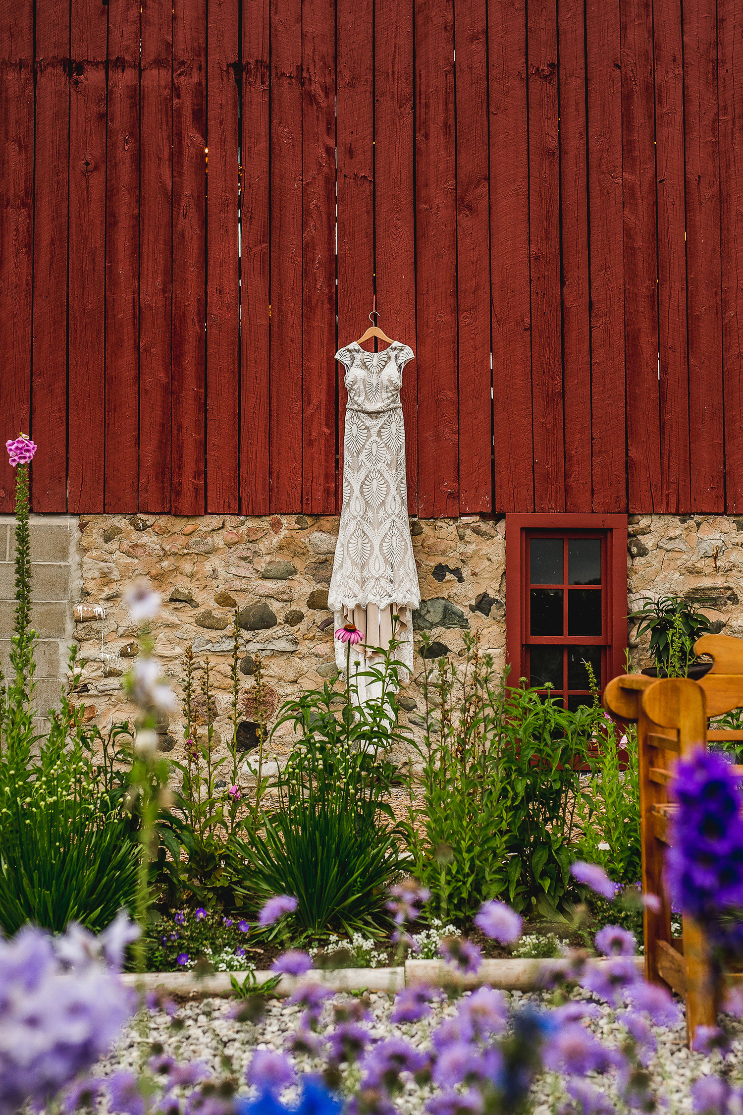 Colorful Michigan Lavender Farm Wedding Something Blue Weddings