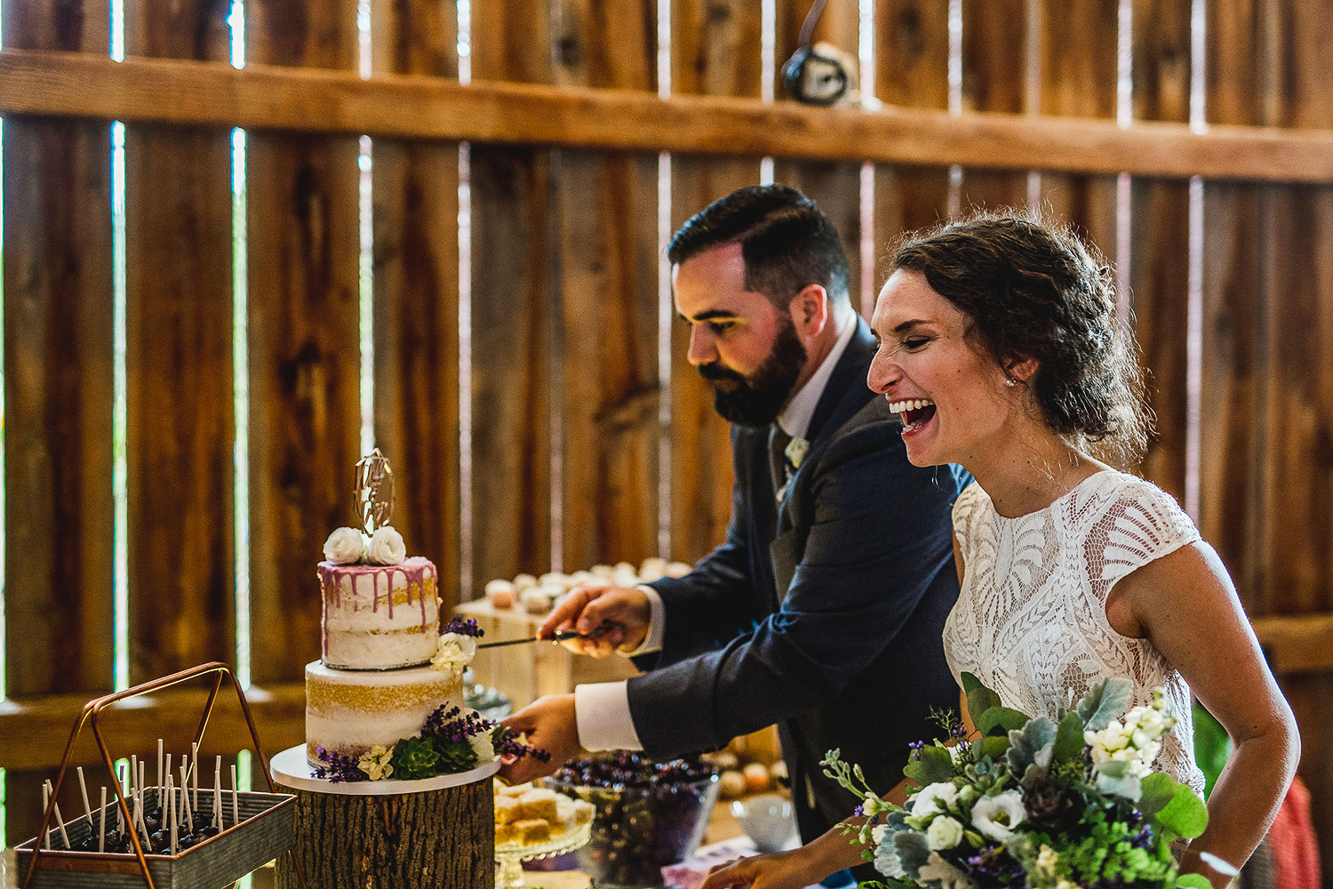 Colorful Michigan Lavender Farm Wedding Something Blue Weddings