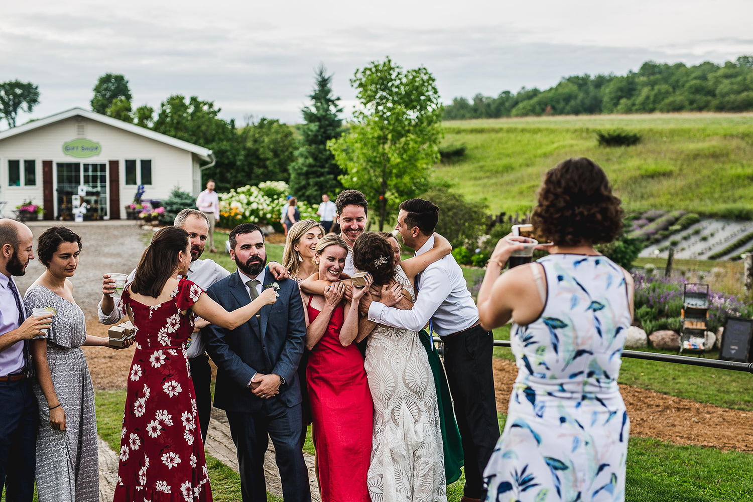 Colorful Michigan Lavender Farm Wedding Something Blue Weddings