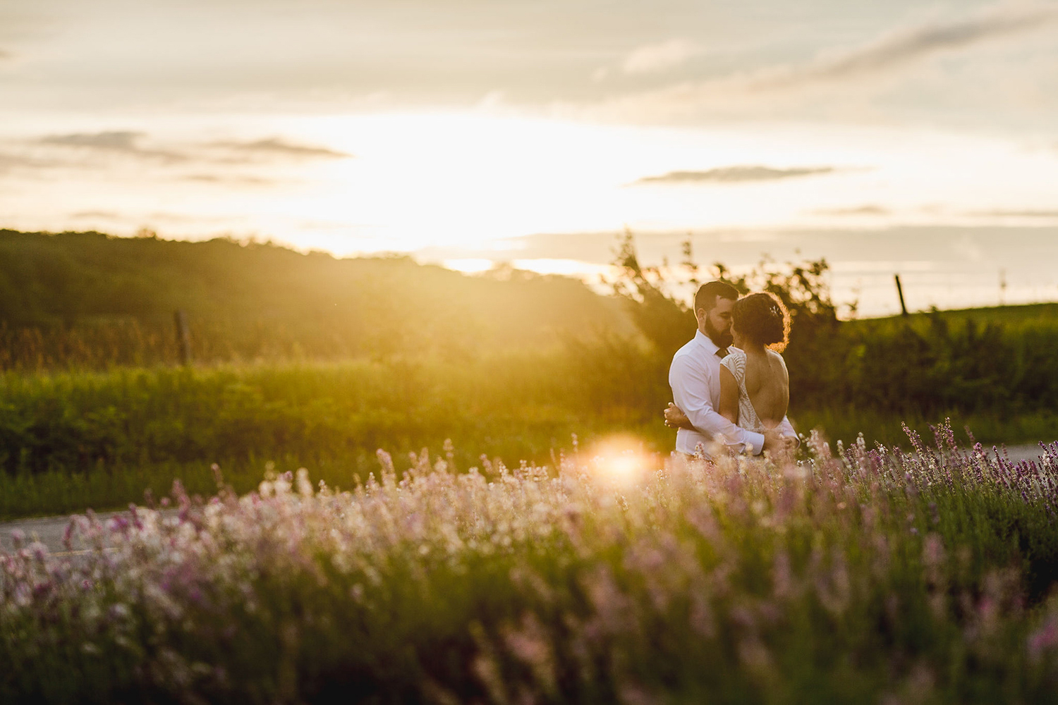 Colorful Michigan Lavender Farm Wedding Something Blue Weddings