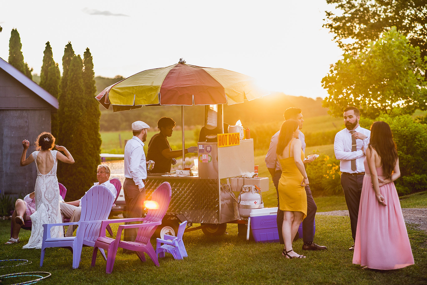 Colorful Michigan Lavender Farm Wedding Something Blue Weddings