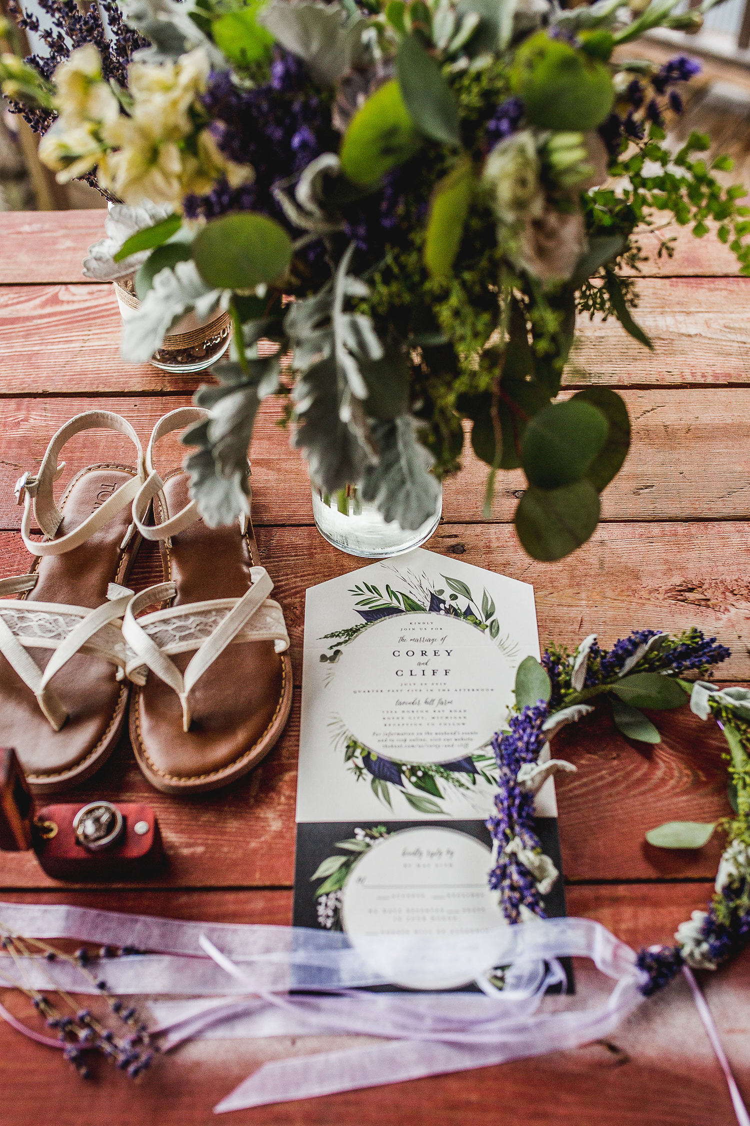 Colorful Michigan Lavender Farm Wedding Something Blue Weddings