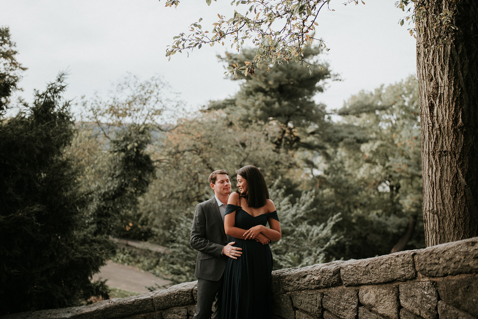 Fort Tryon Park New York Engagement Session Something Blue Wedding