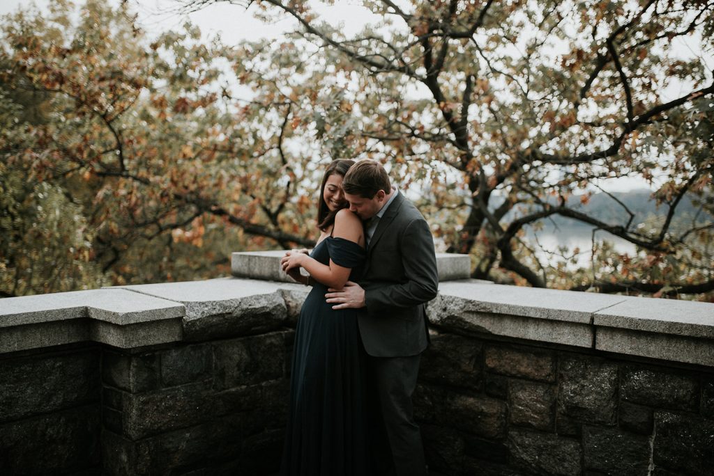 Fort Tryon Park New York Engagement Session Something Blue Wedding