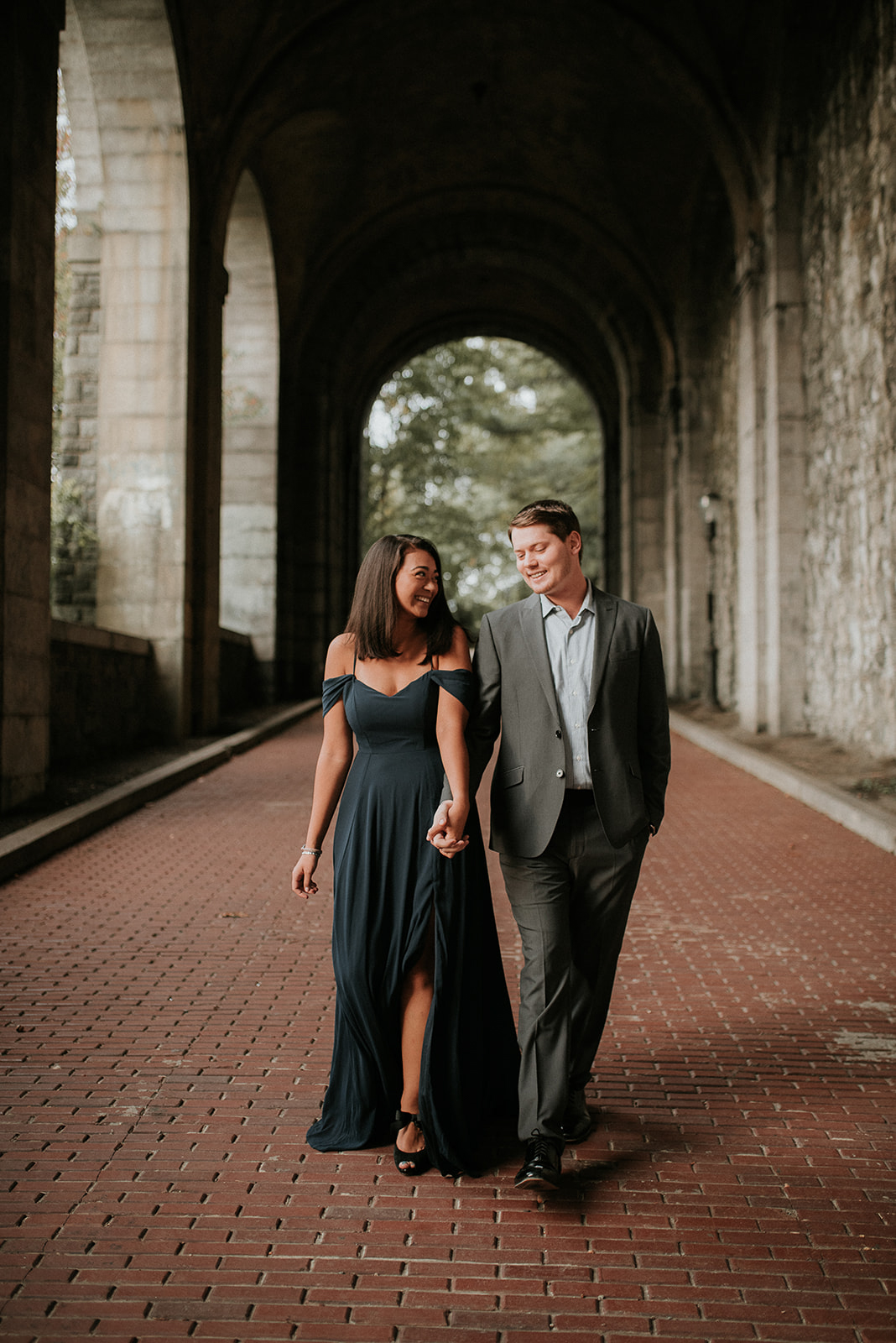 Fort Tryon Park New York Engagement Session Something Blue Wedding