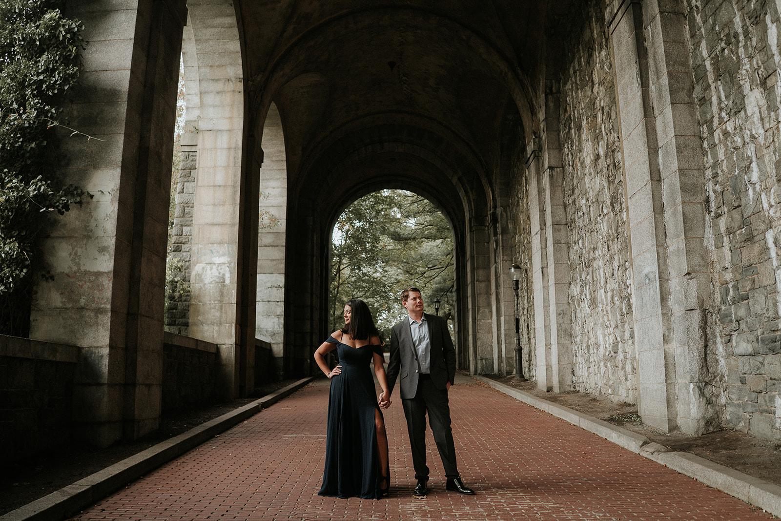 Fort Tryon Park New York Engagement Session Something Blue Wedding