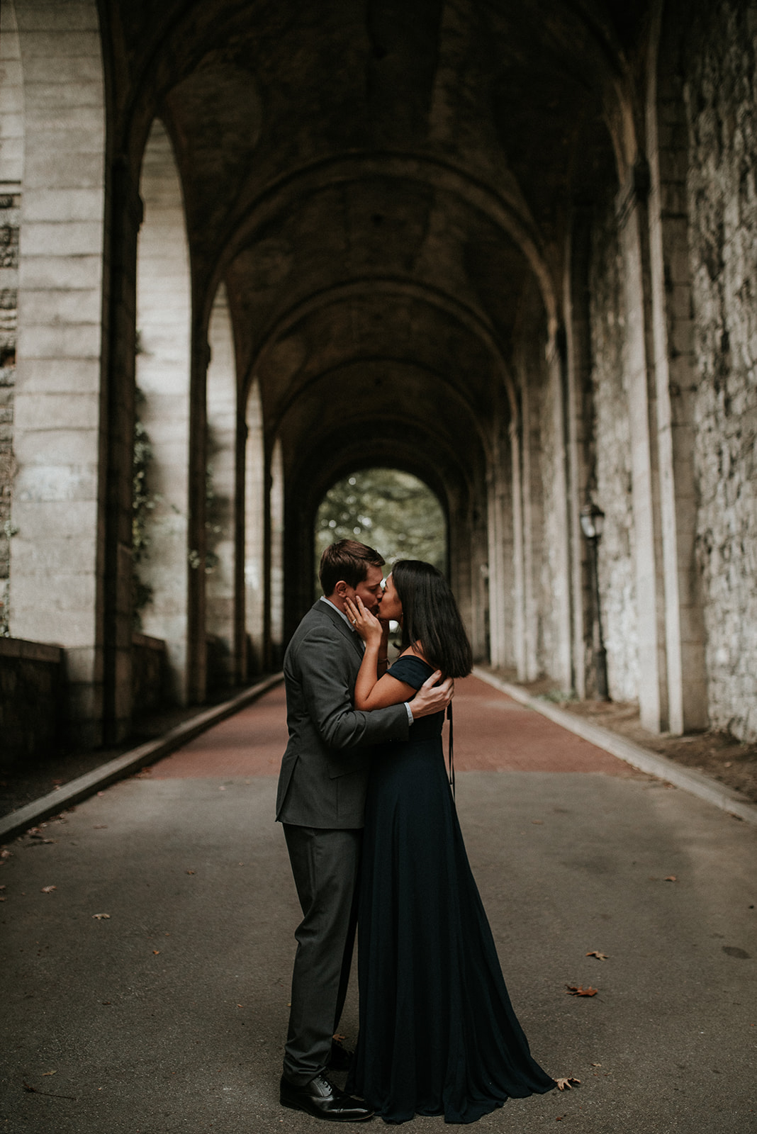 Fort Tryon Park New York Engagement Session Something Blue Wedding