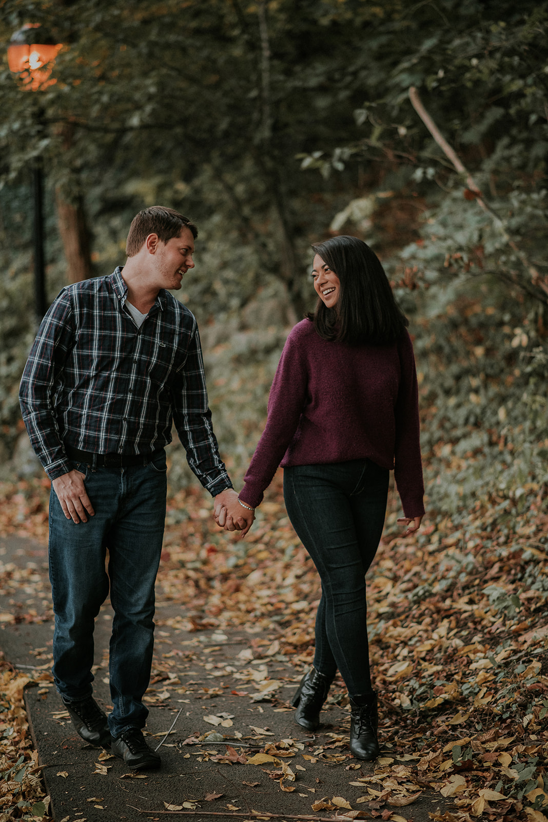 Fort Tryon Park New York Engagement Session Something Blue Wedding