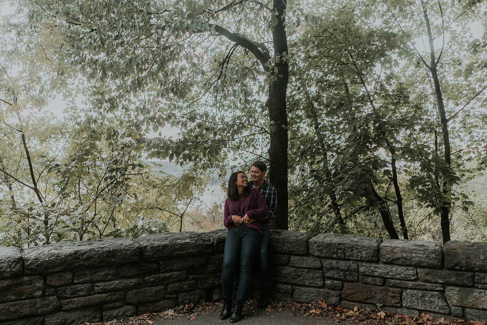 Fort Tryon Park New York Engagement Session Something Blue Wedding