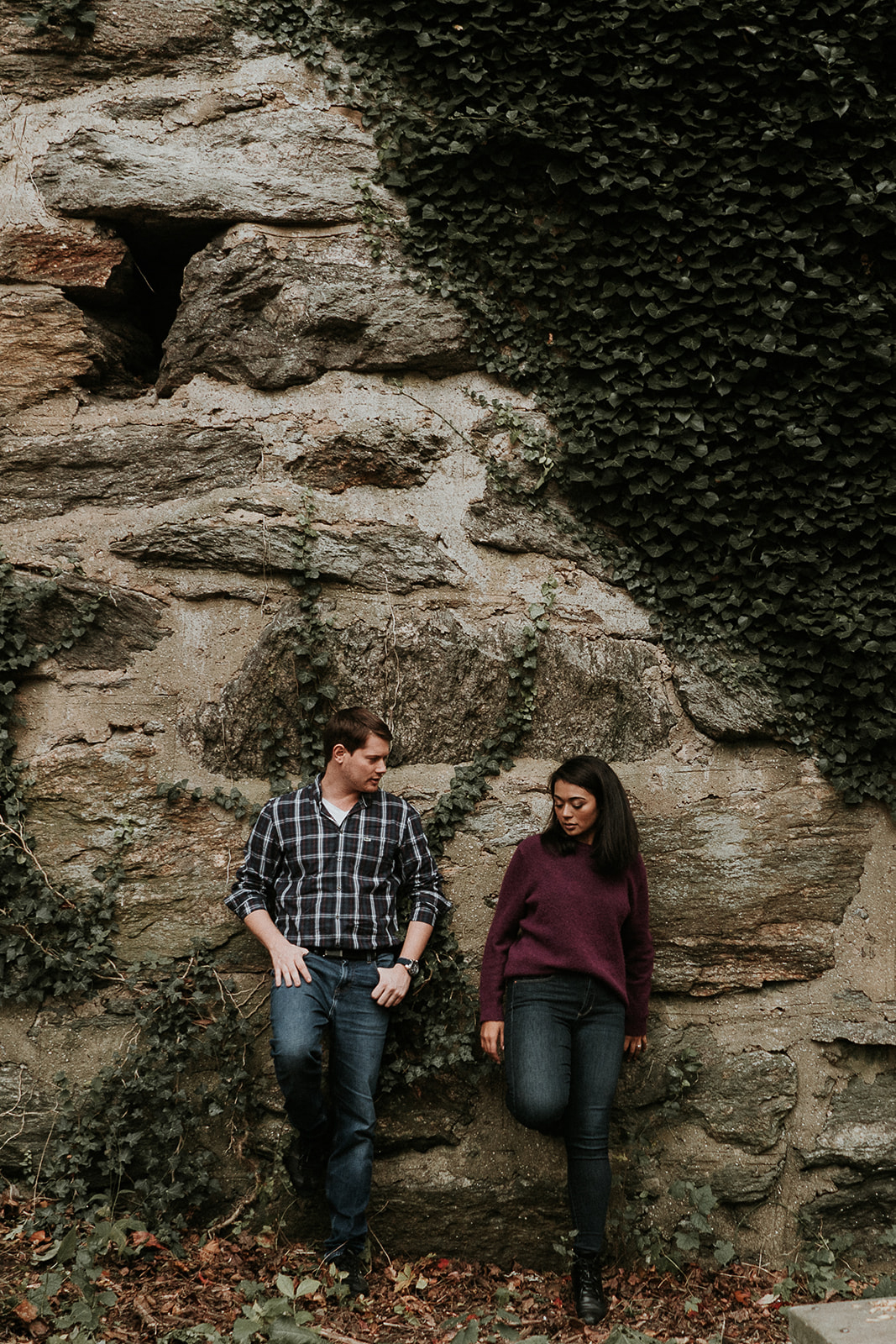 Fort Tryon Park New York Engagement Session Something Blue Wedding