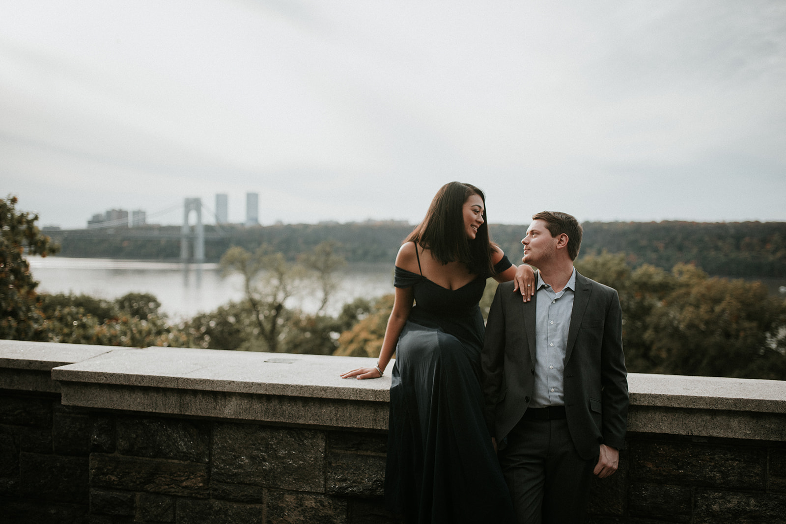 Fort Tryon Park New York Engagement Session Something Blue Wedding