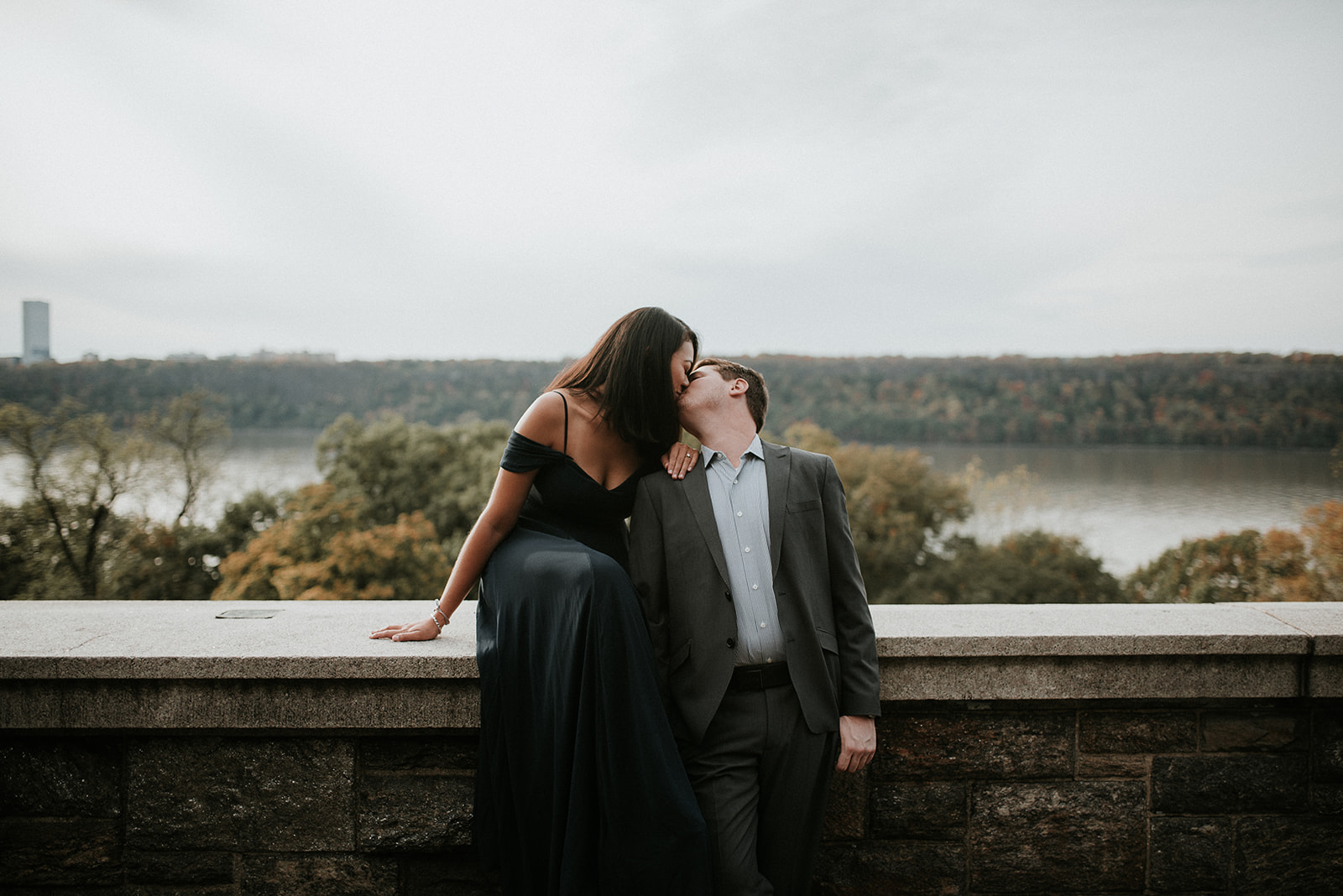 Fort Tryon Park New York Engagement Session Something Blue Wedding