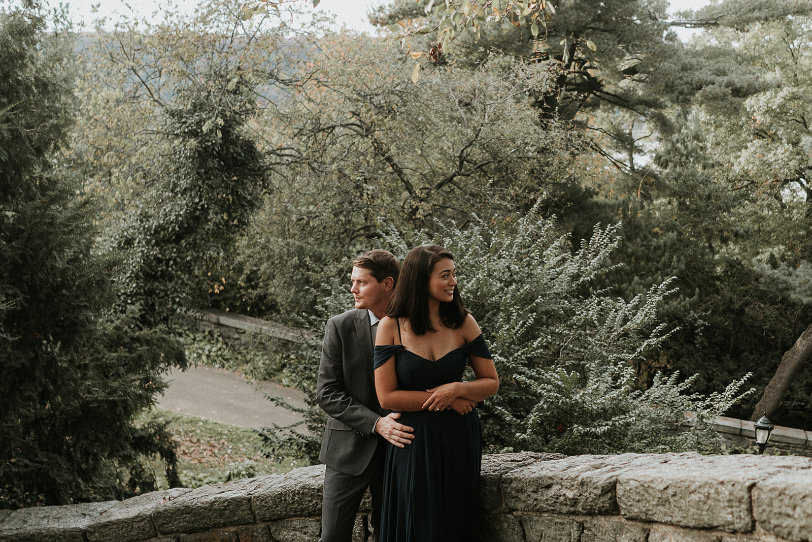 Fort Tryon Park New York Engagement Session Something Blue Wedding