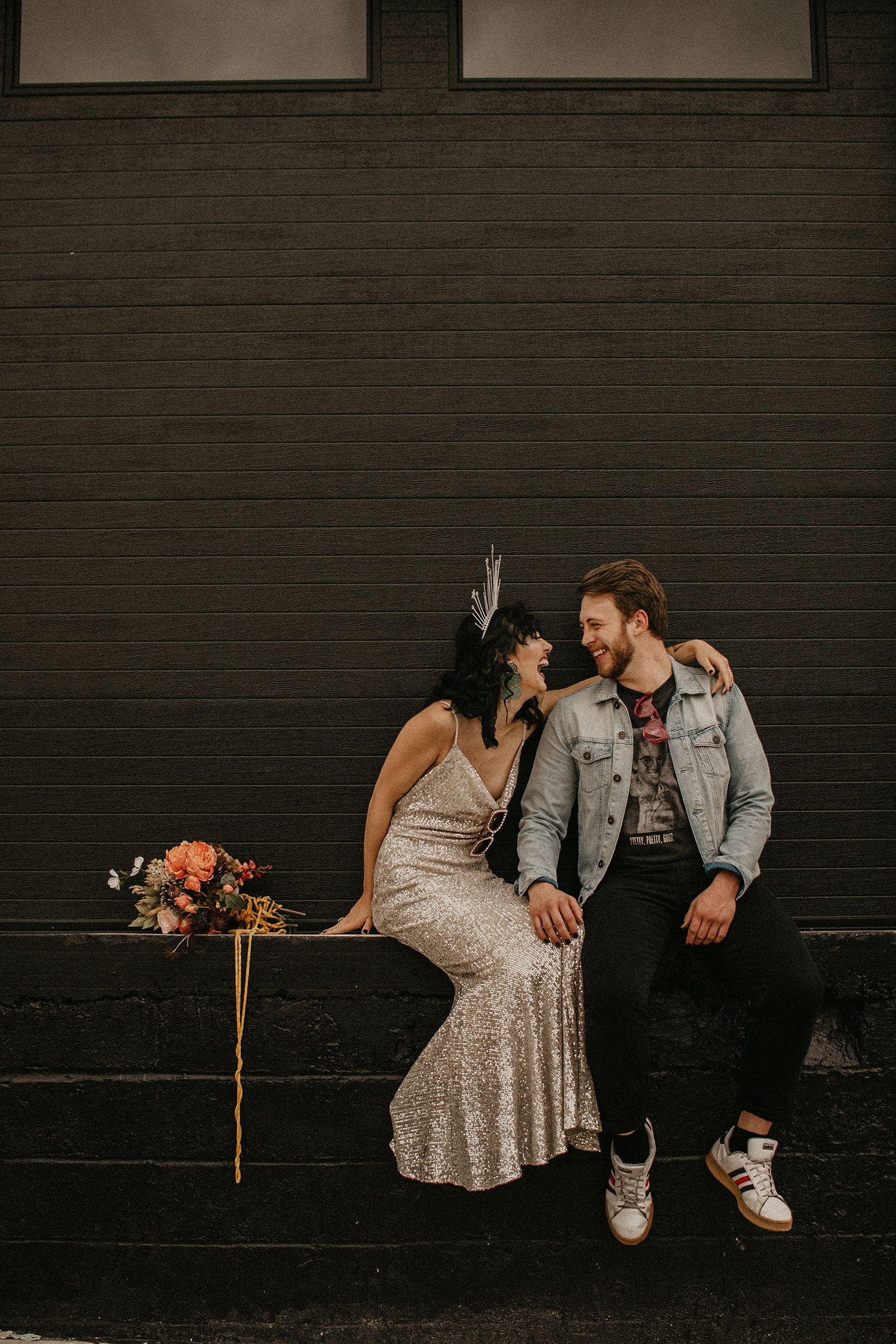 An Edgy Rocker Styled Bridal Shoot | Something Blue Weddings