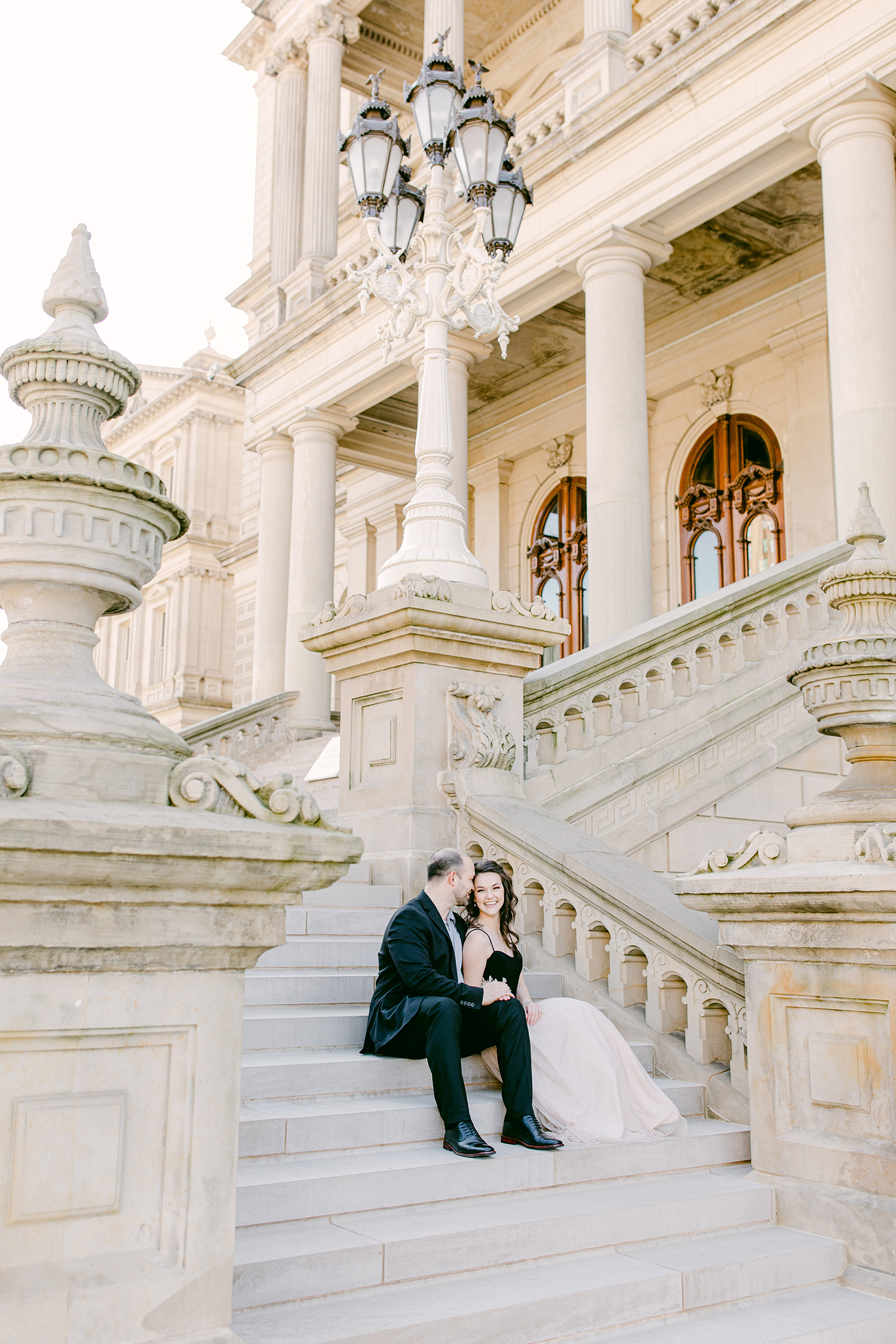A Michigan Capitol Engagement Session Something Blue Weddings Blog