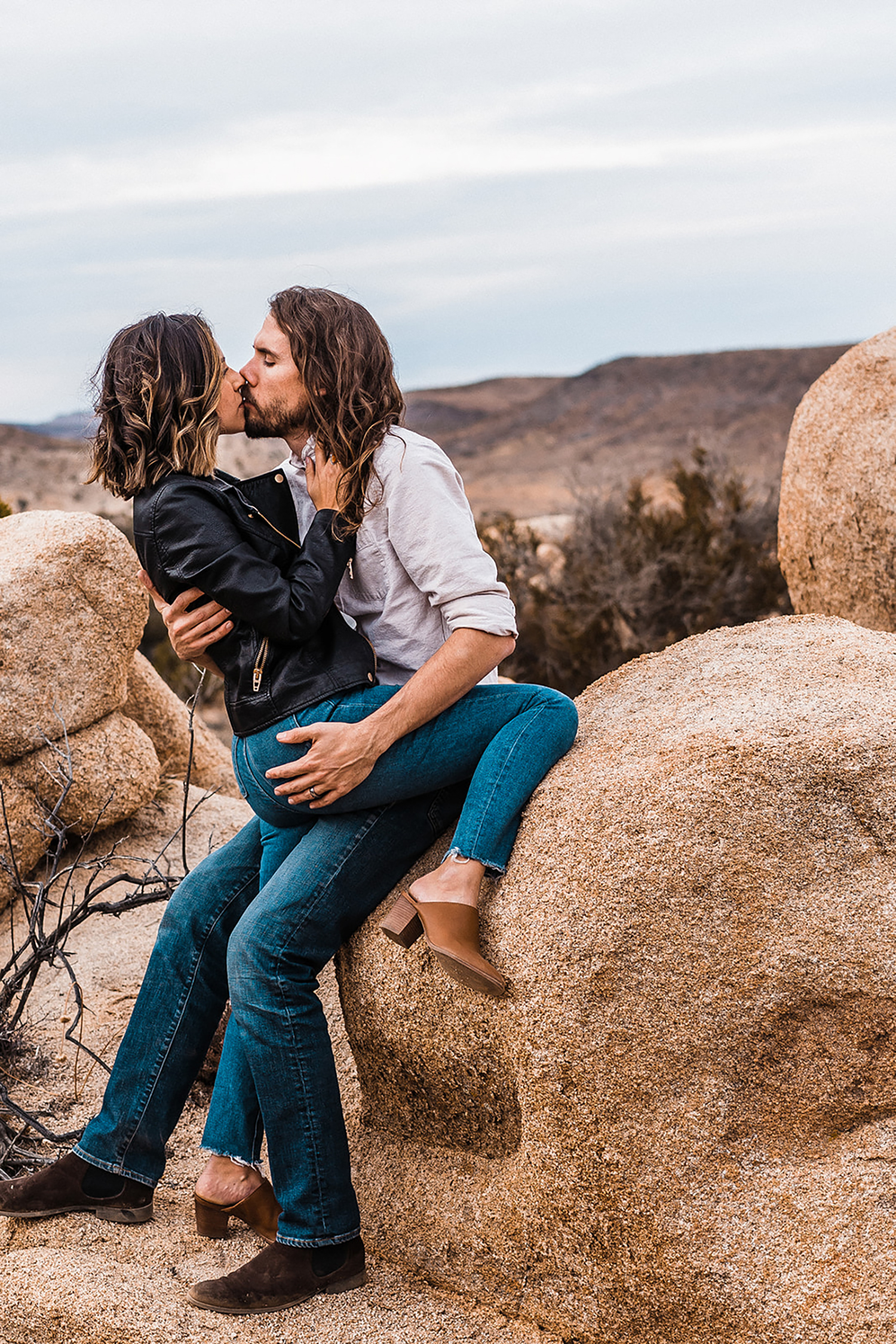 Joshua Tree Lifestyle Engagement Session The Combs Creative Something Blue Weddings Blog