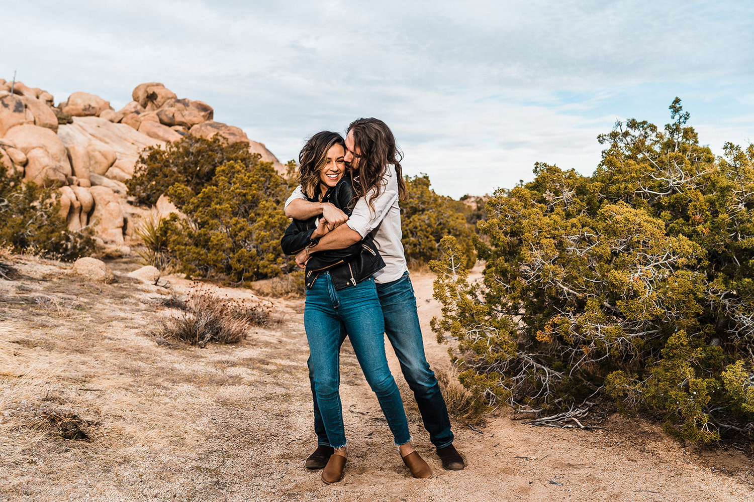 Joshua Tree Lifestyle Engagement Session The Combs Creative Something Blue Weddings Blog