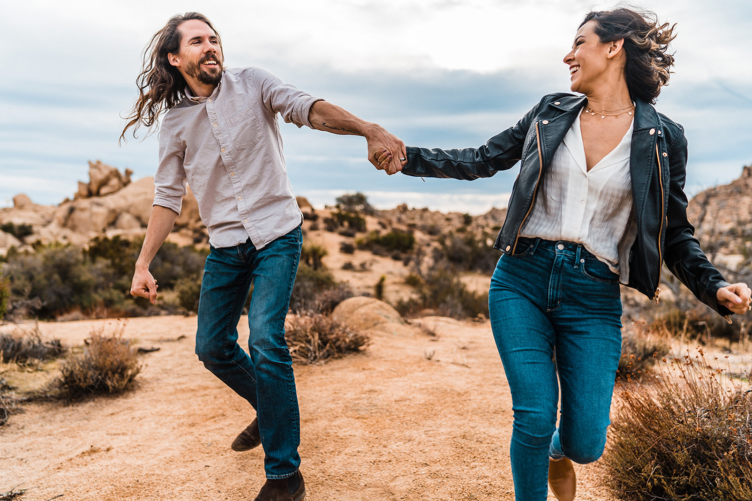 Joshua Tree Lifestyle Engagement Session The Combs Creative Something Blue Weddings Blog