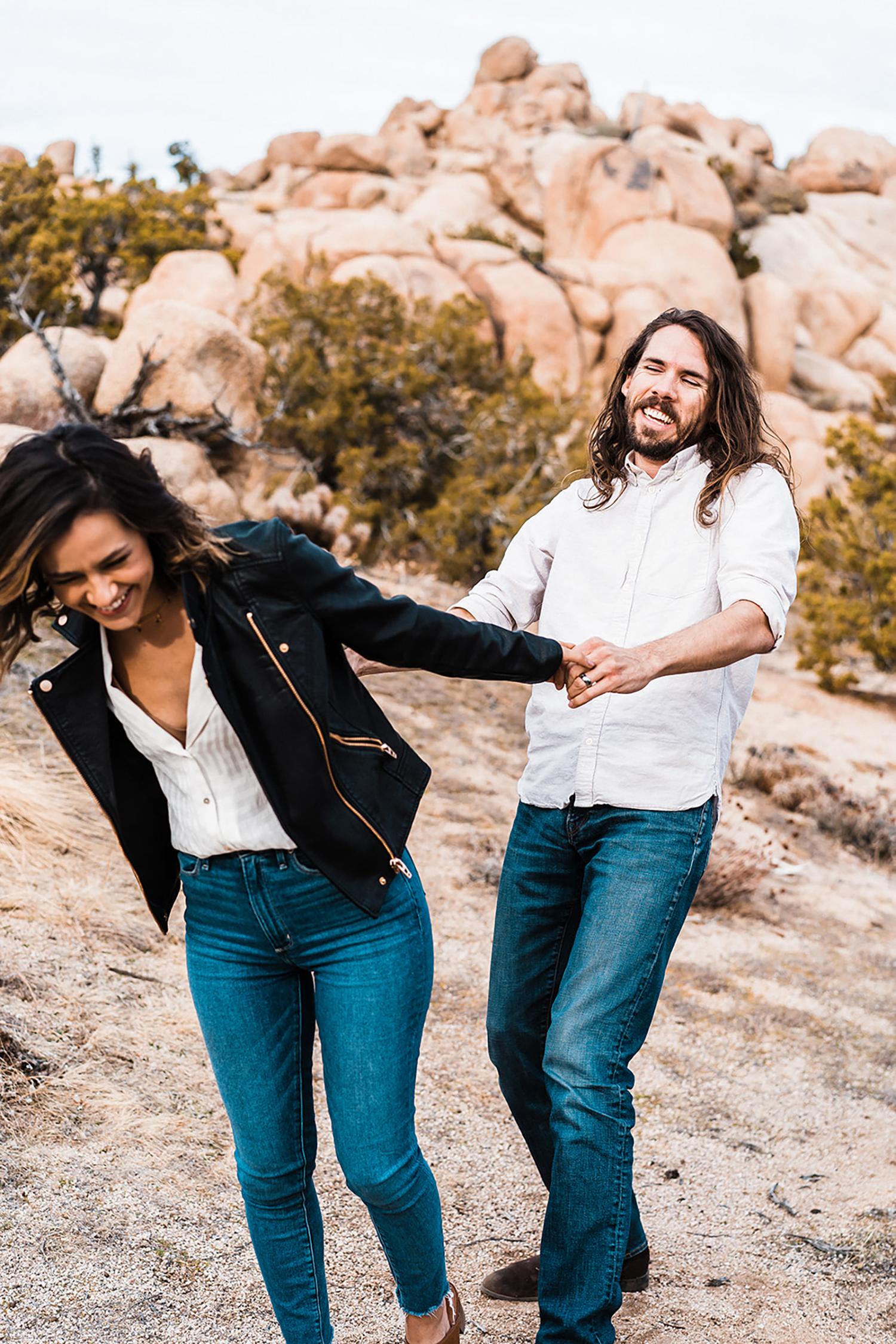 Joshua Tree Lifestyle Engagement Session The Combs Creative Something Blue Weddings Blog