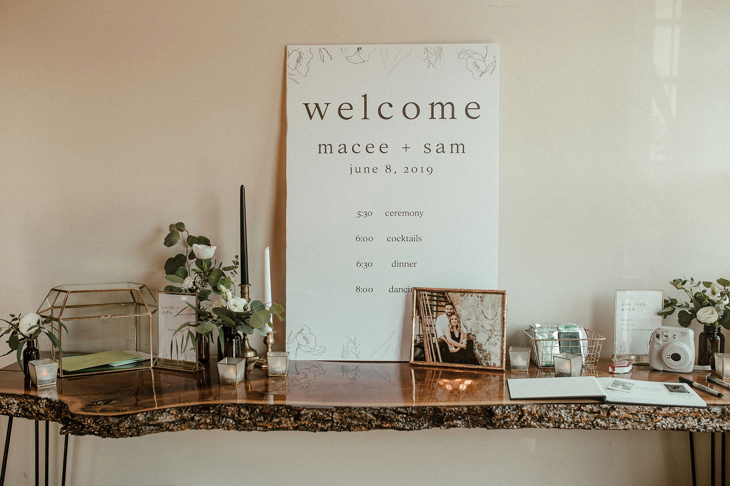 Modern Minimalist Urban Wedding Something Blue Weddings